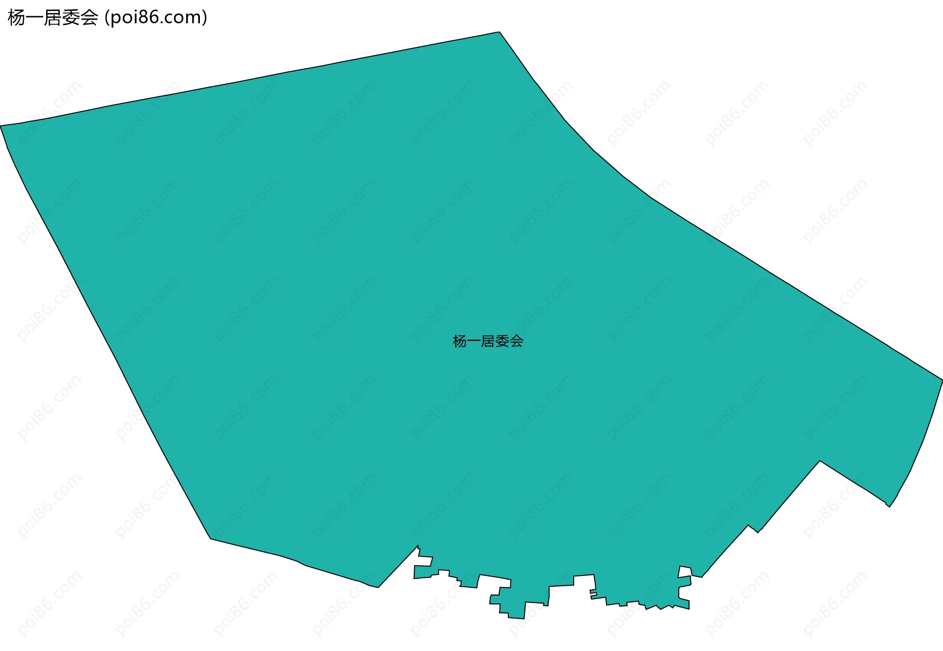 杨一居委会边界地图