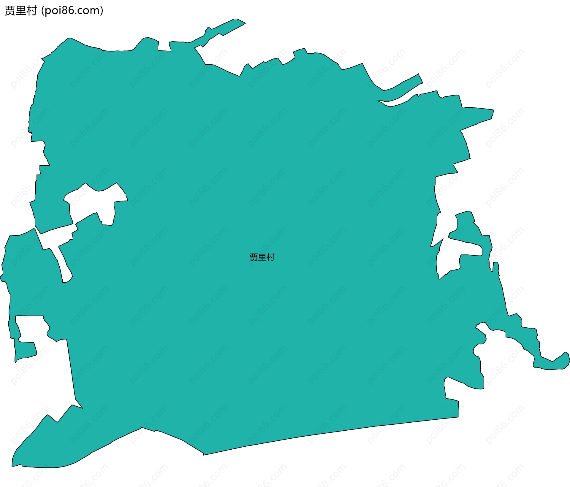 贾里村边界地图