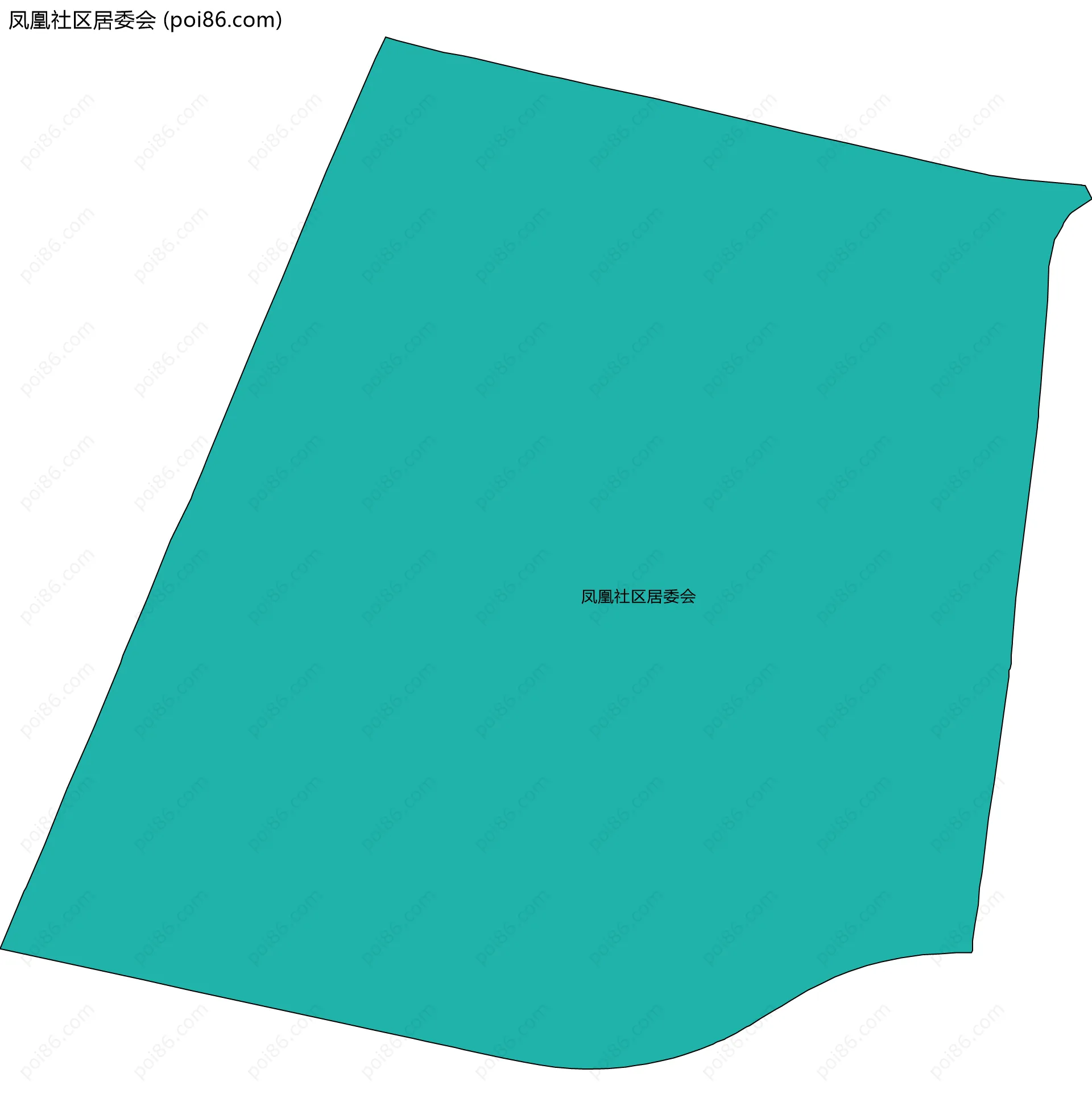 凤凰社区居委会边界地图