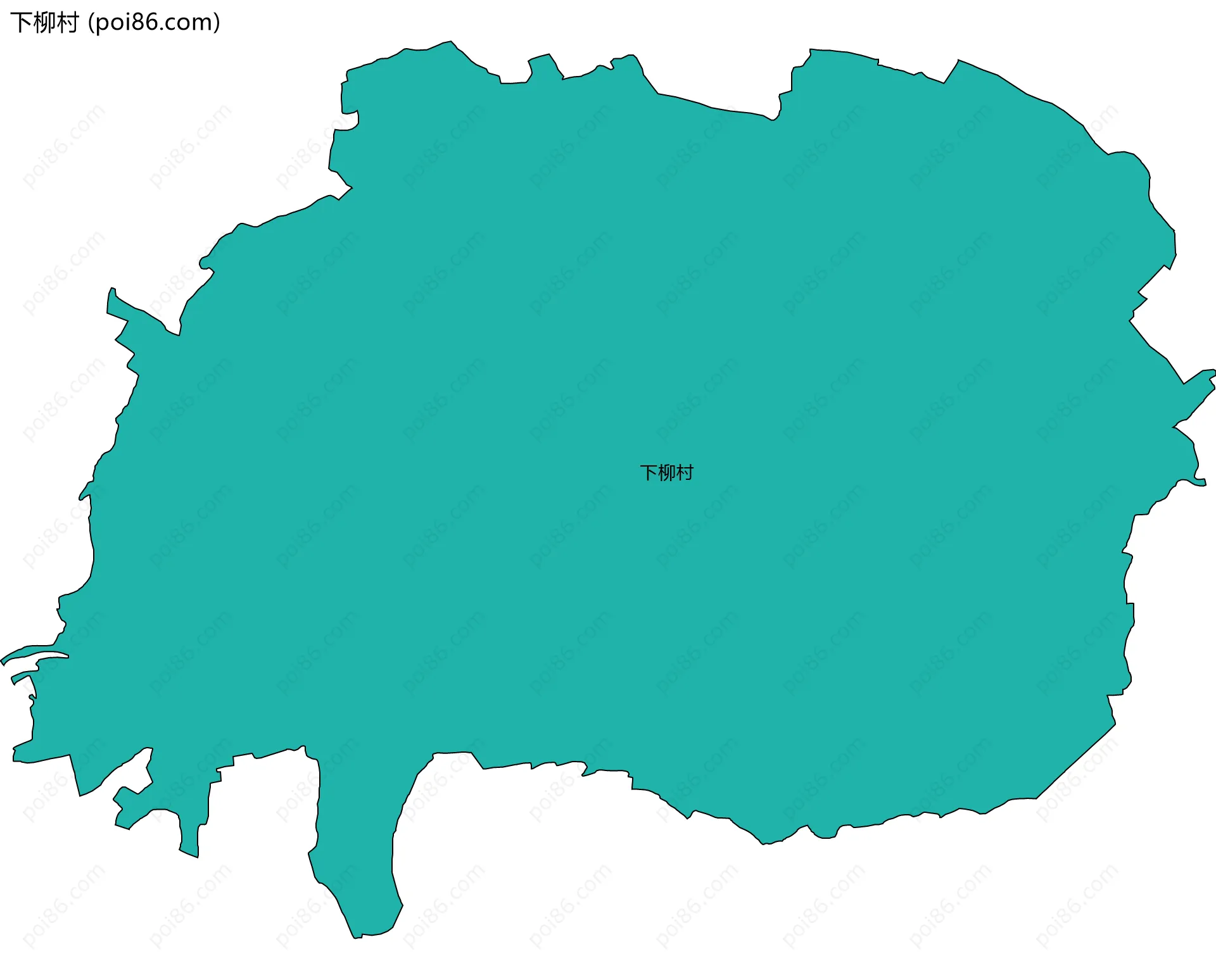 下柳村边界地图