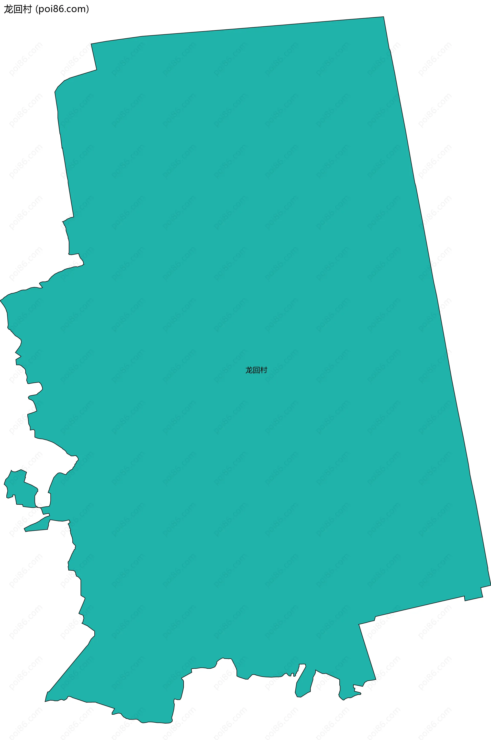 龙回村边界地图