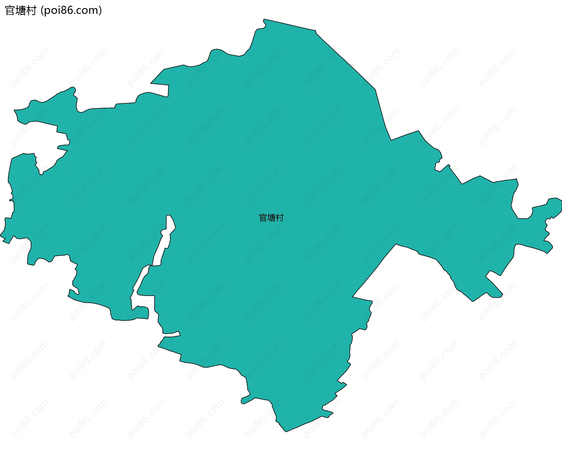 官塘村边界地图