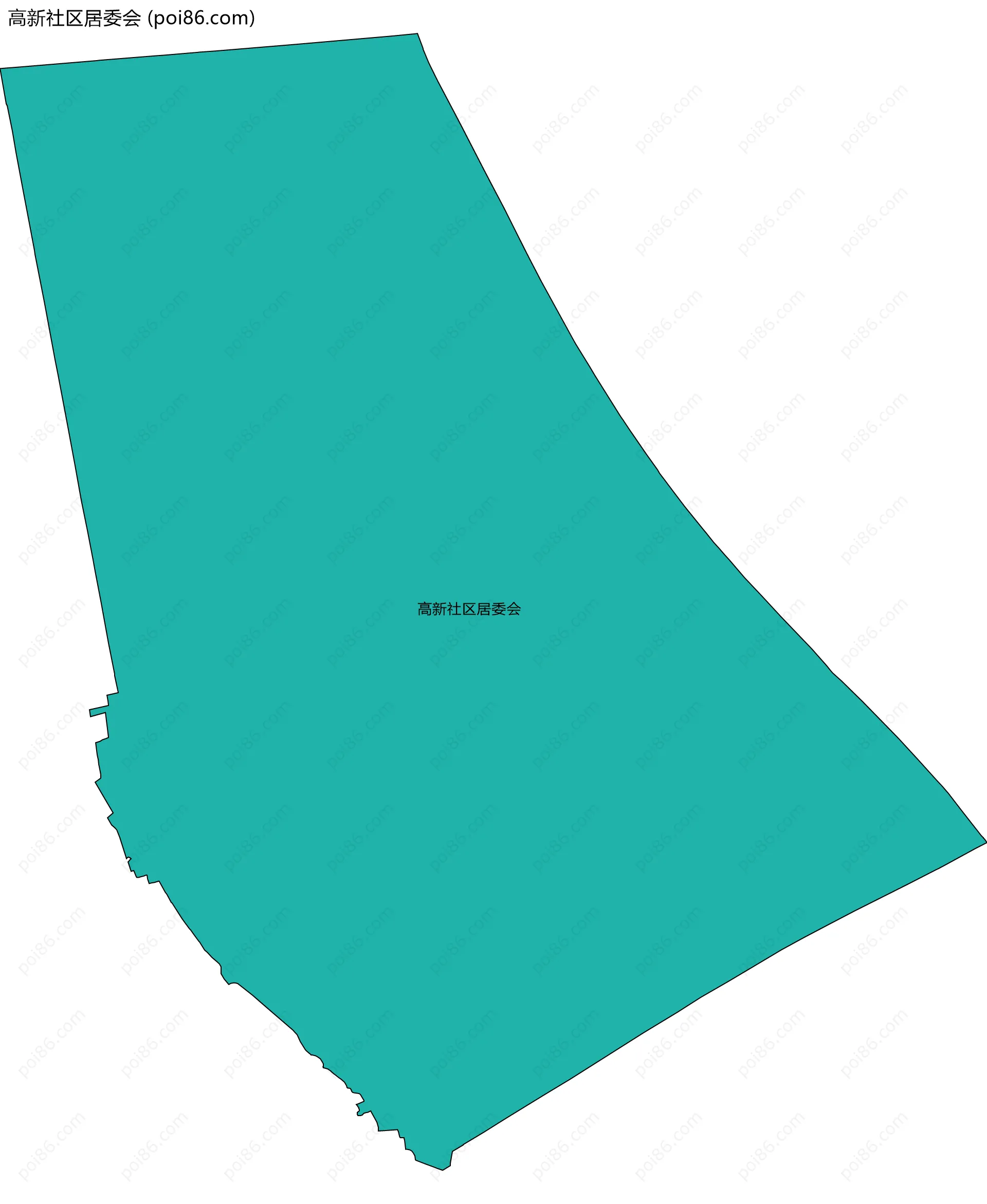 高新社区居委会边界地图
