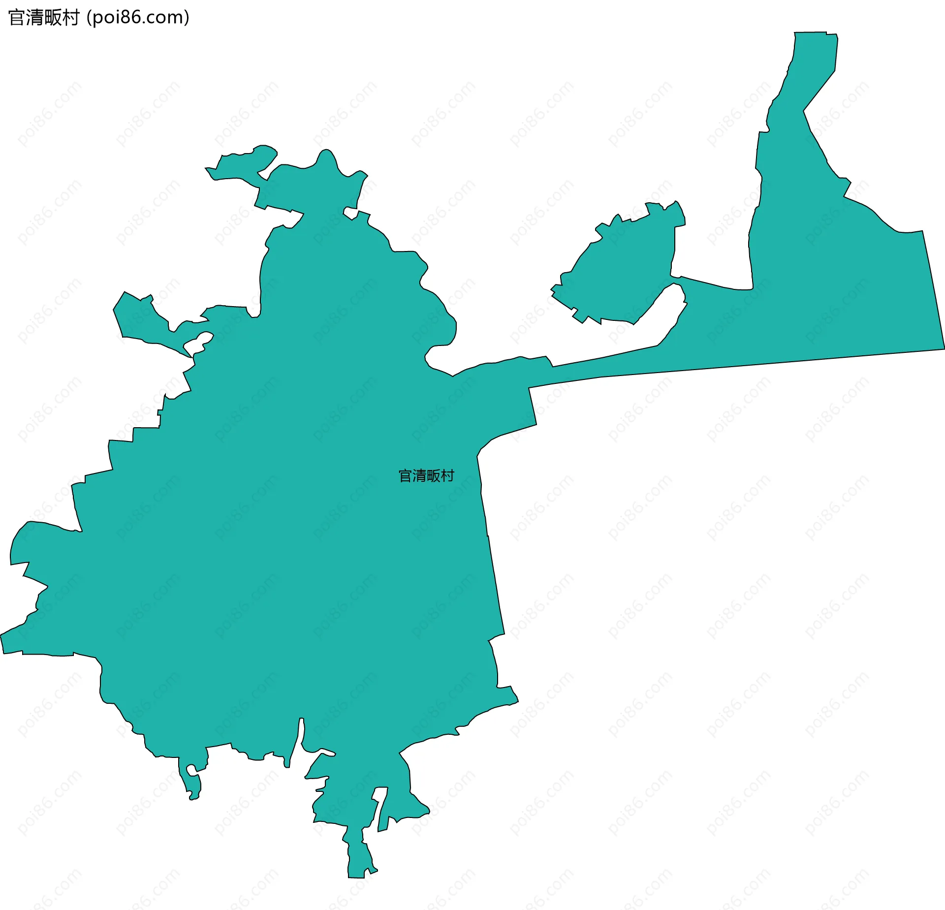 官清畈村边界地图