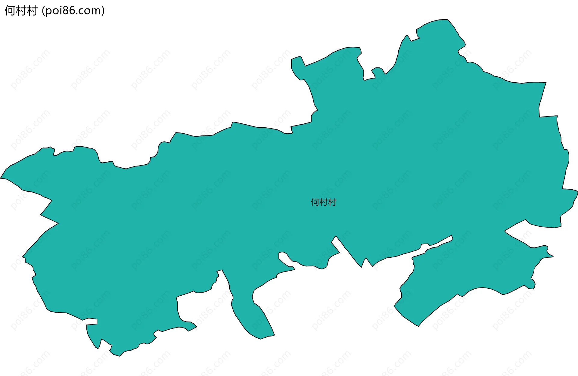 何村村边界地图