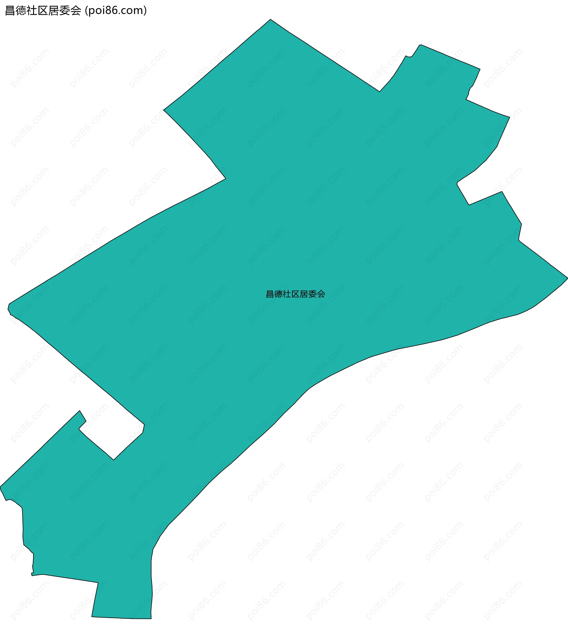 昌德社区居委会边界地图