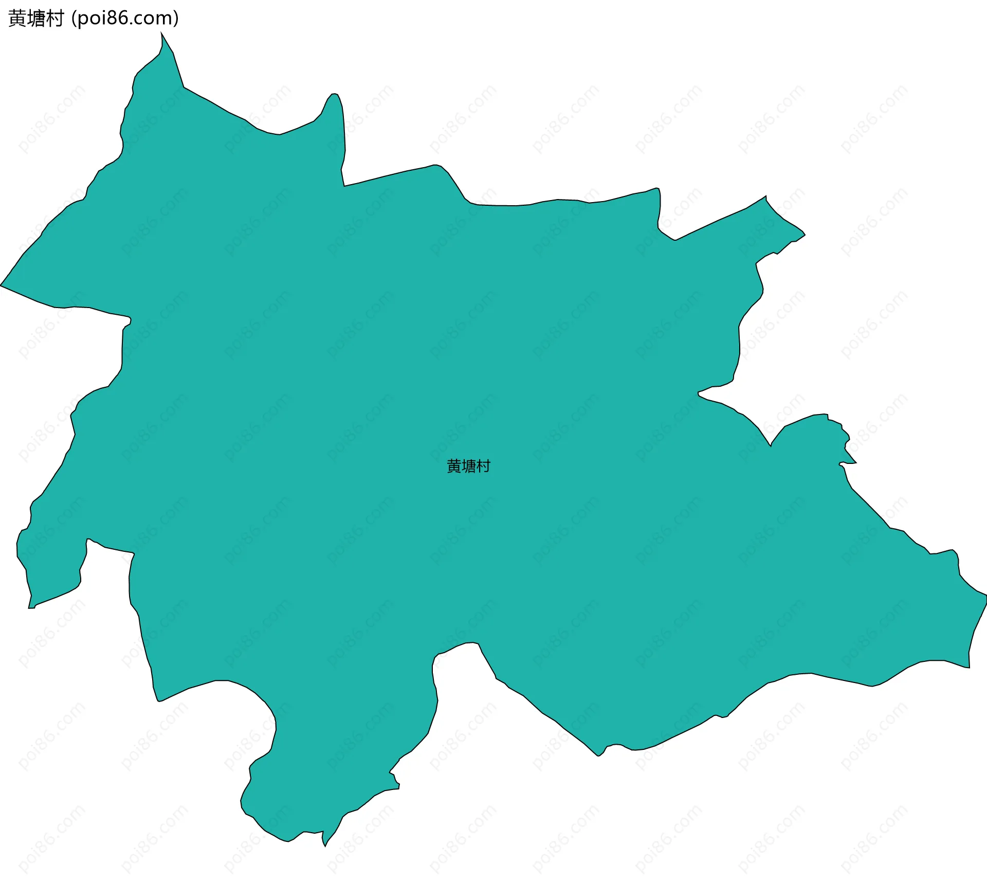 黄塘村边界地图