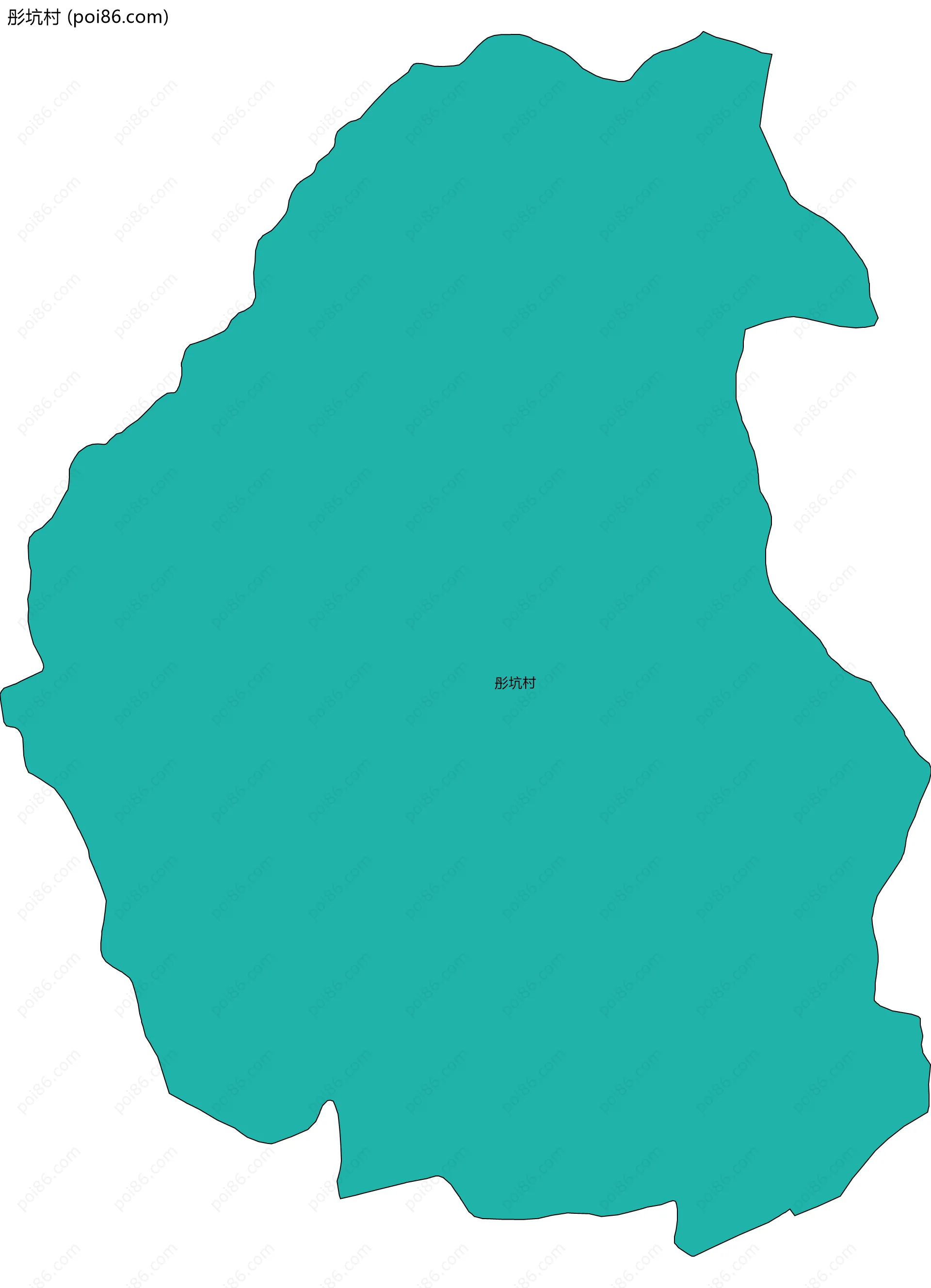 彤坑村边界地图