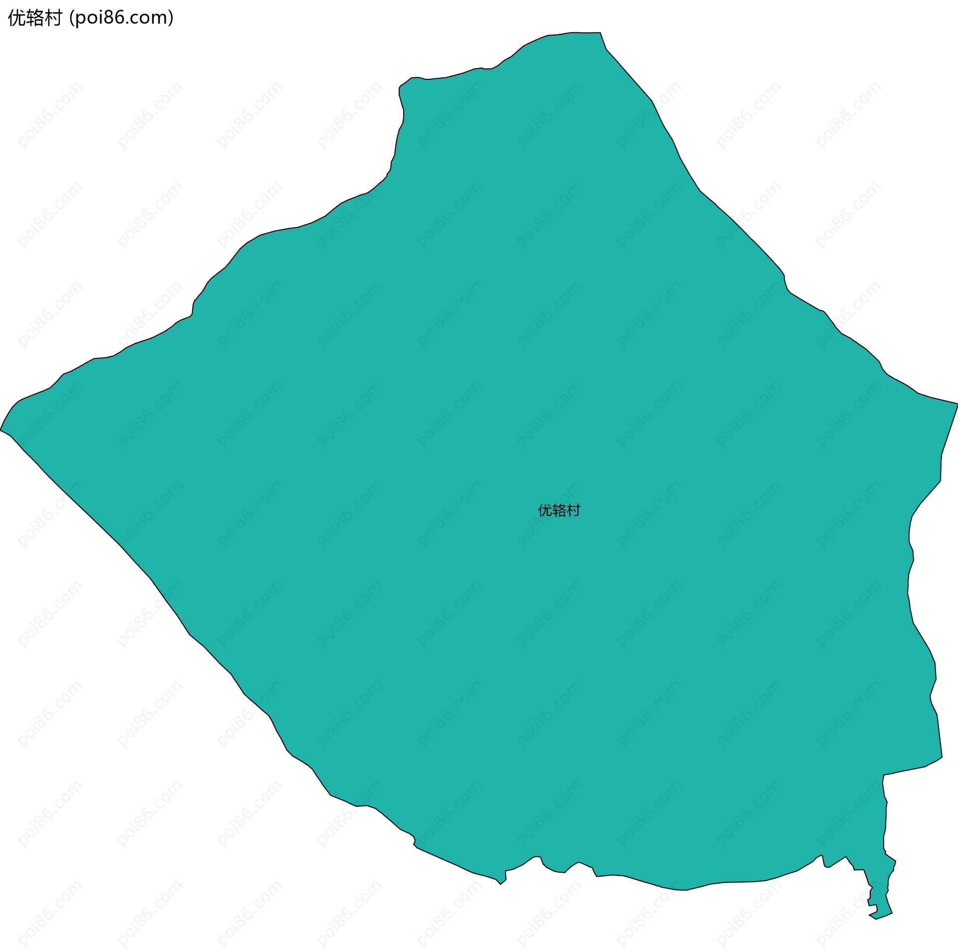 优辂村边界地图