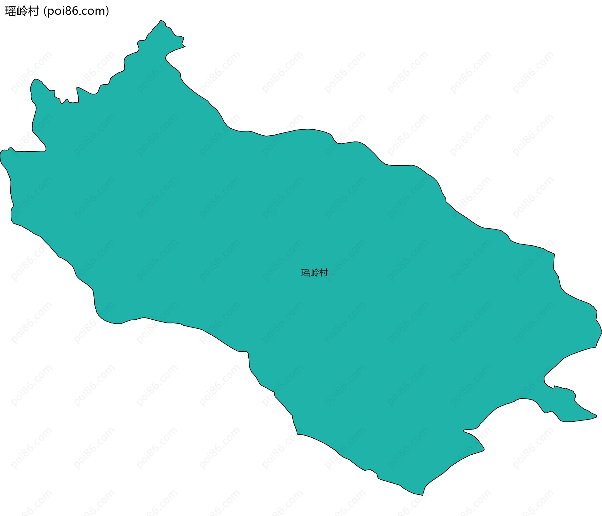 瑶岭村边界地图