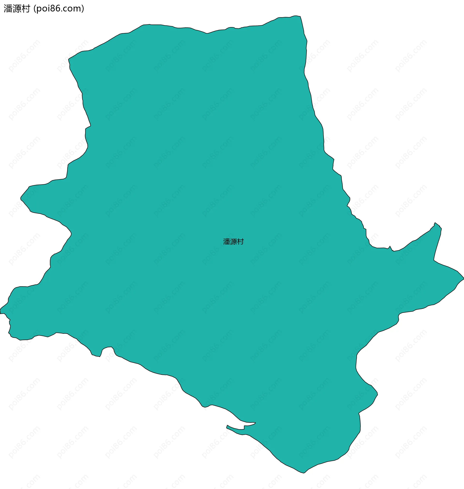 潘源村边界地图