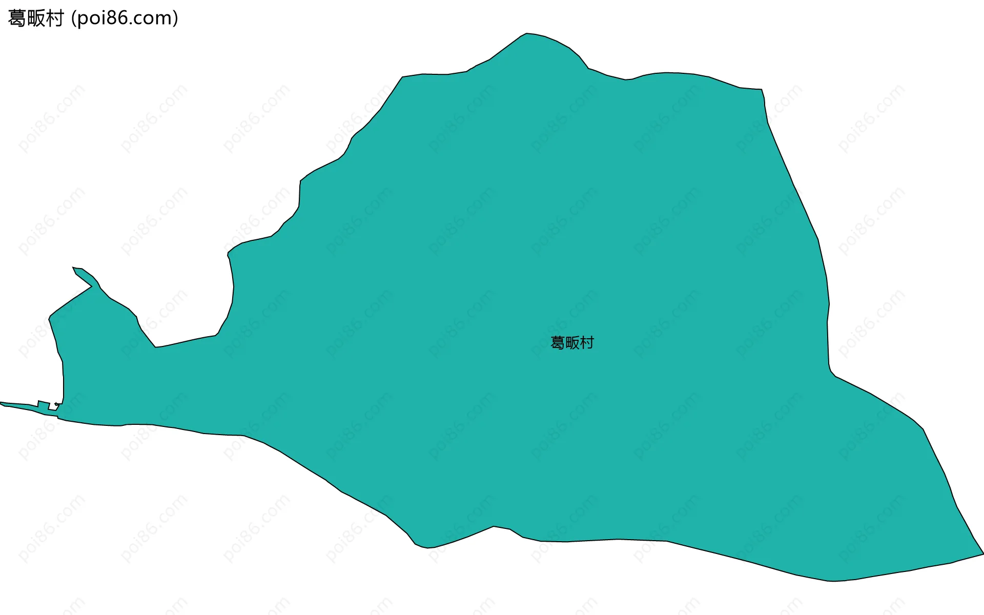 葛畈村边界地图