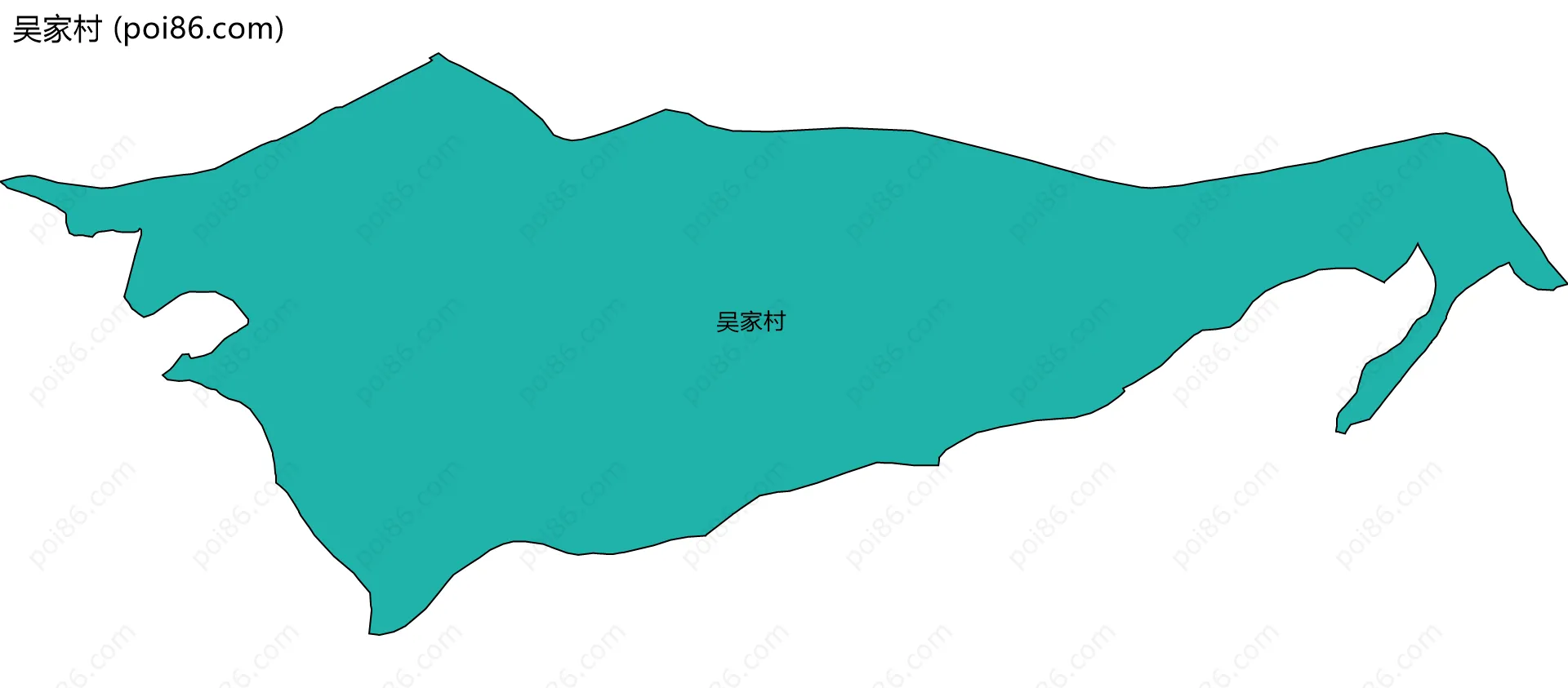 吴家村边界地图