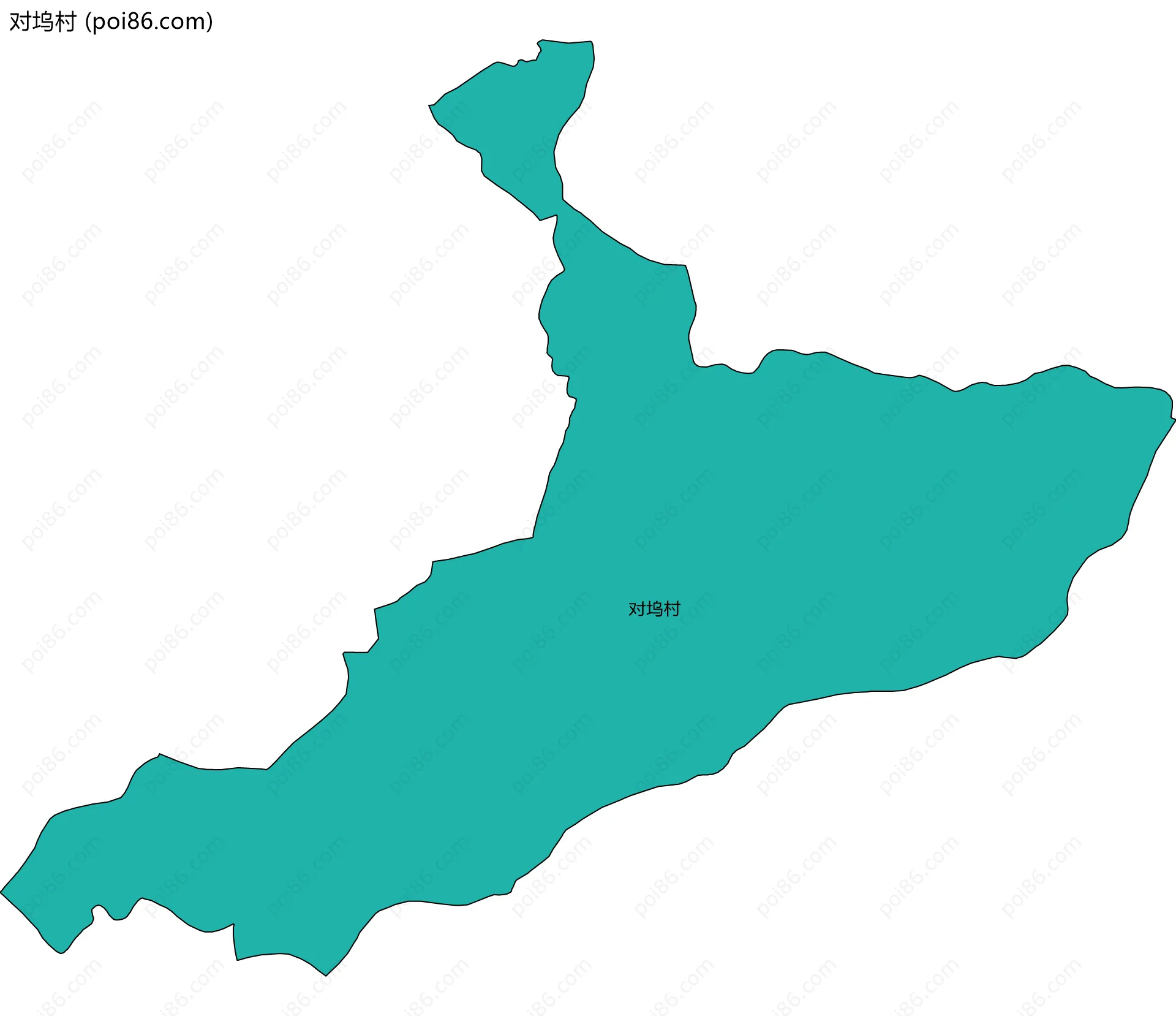 对坞村边界地图