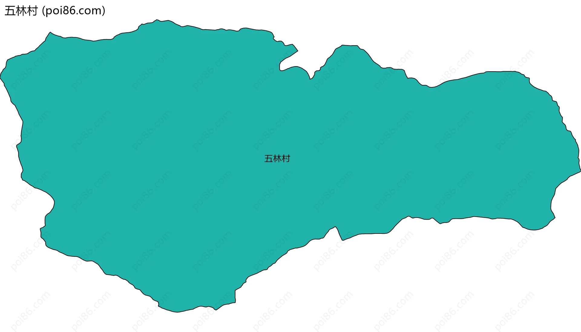五林村边界地图
