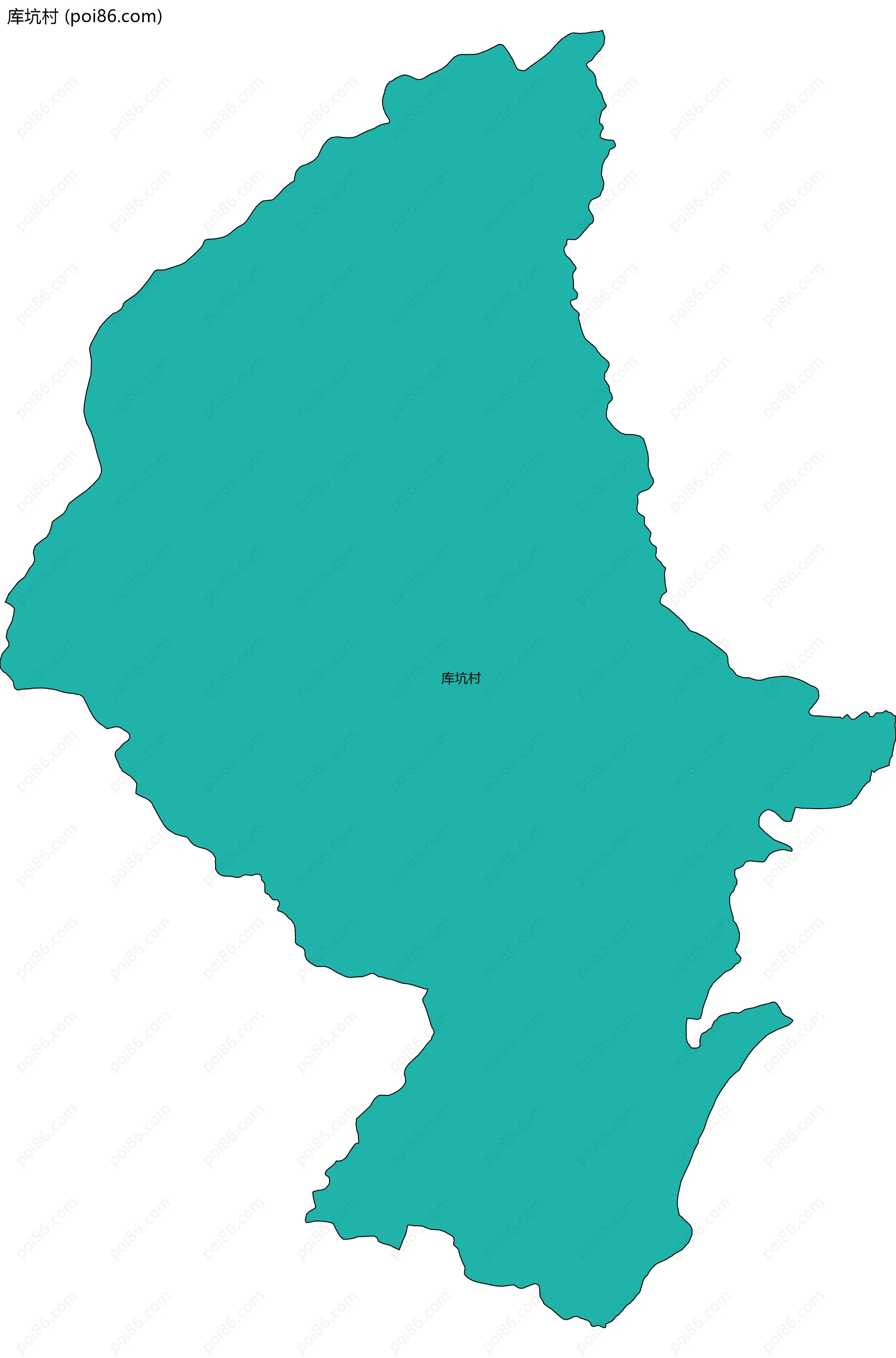 库坑村边界地图