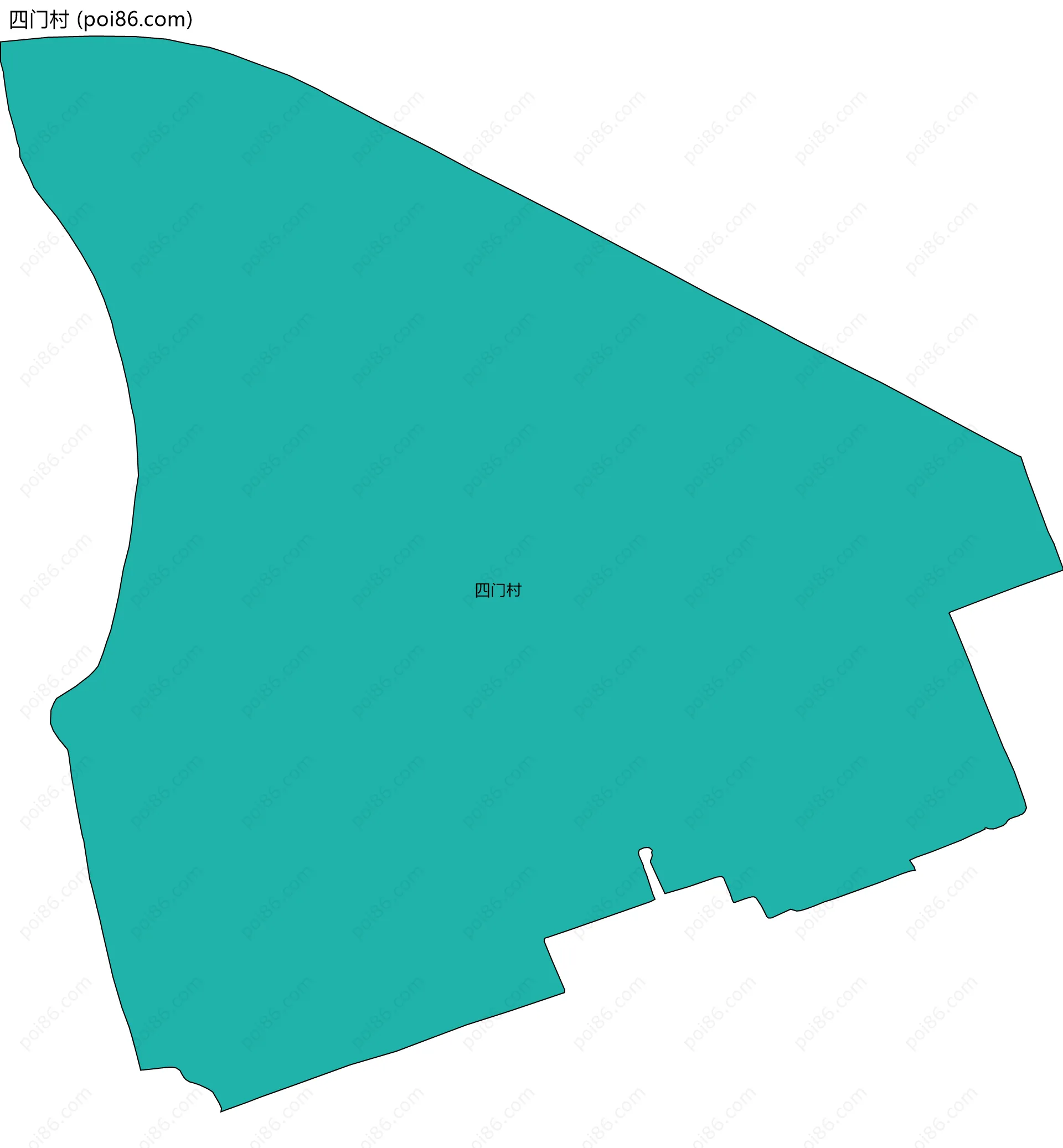 四门村边界地图
