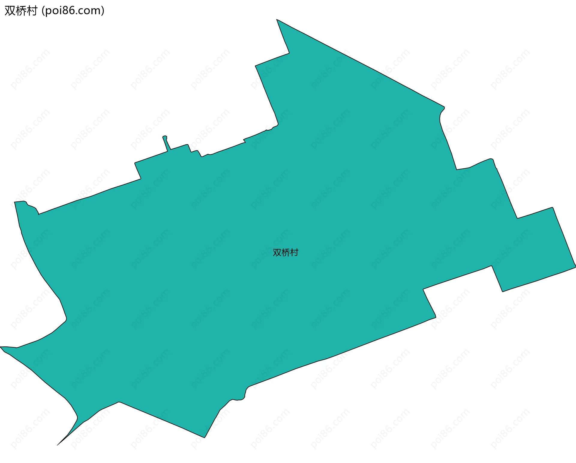双桥村边界地图