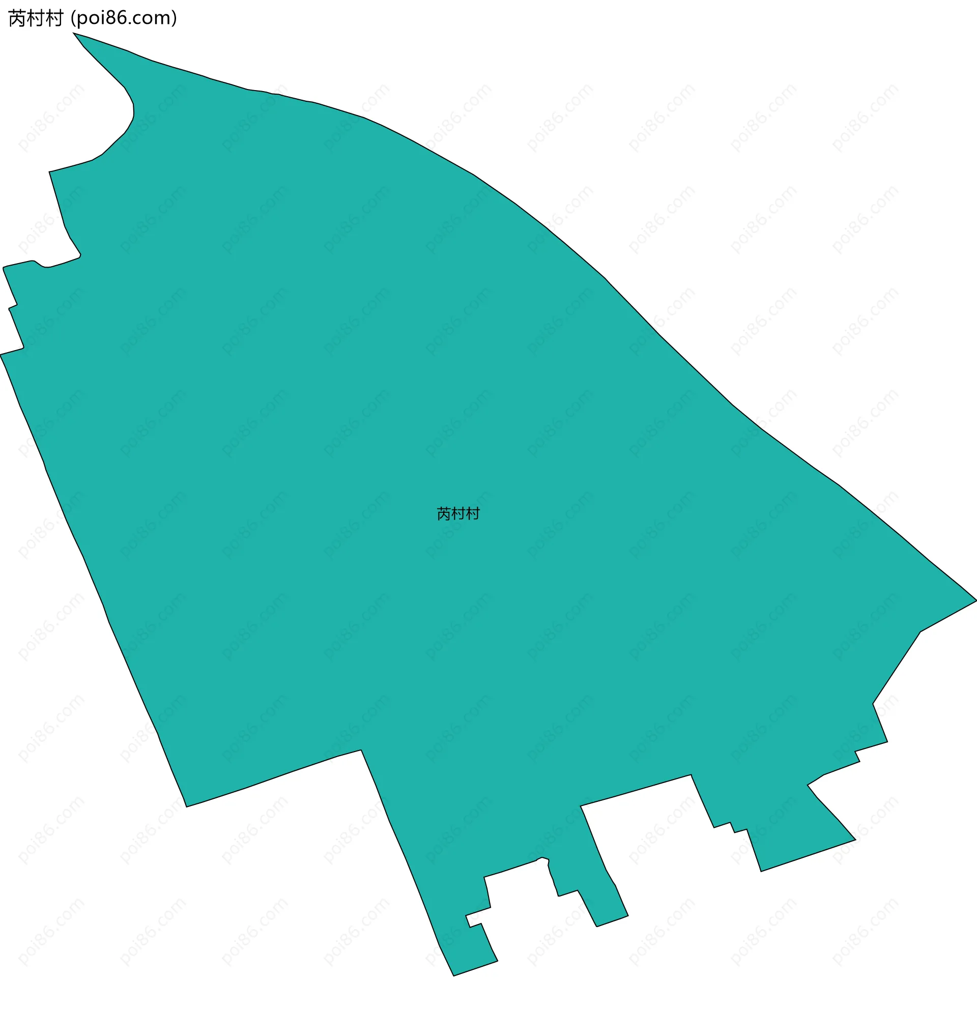 芮村村边界地图