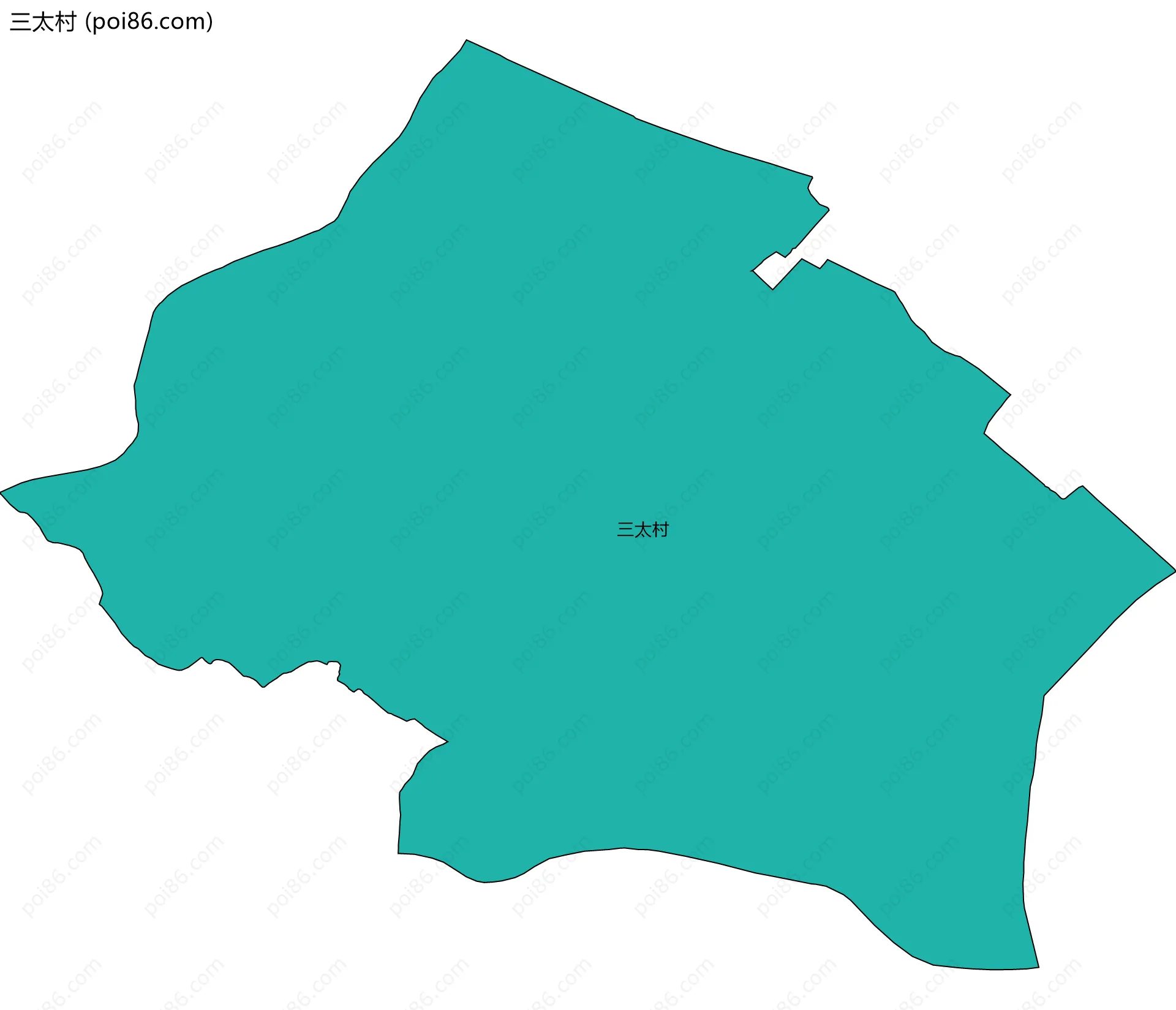 三太村边界地图