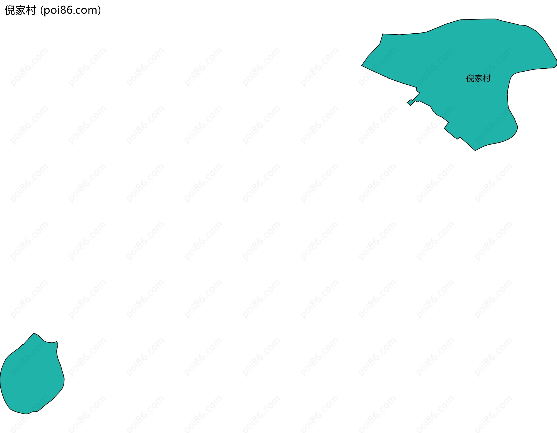 倪家村边界地图