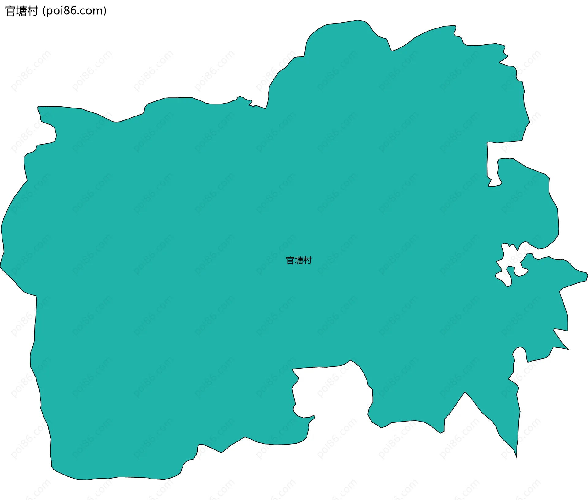 官塘村边界地图