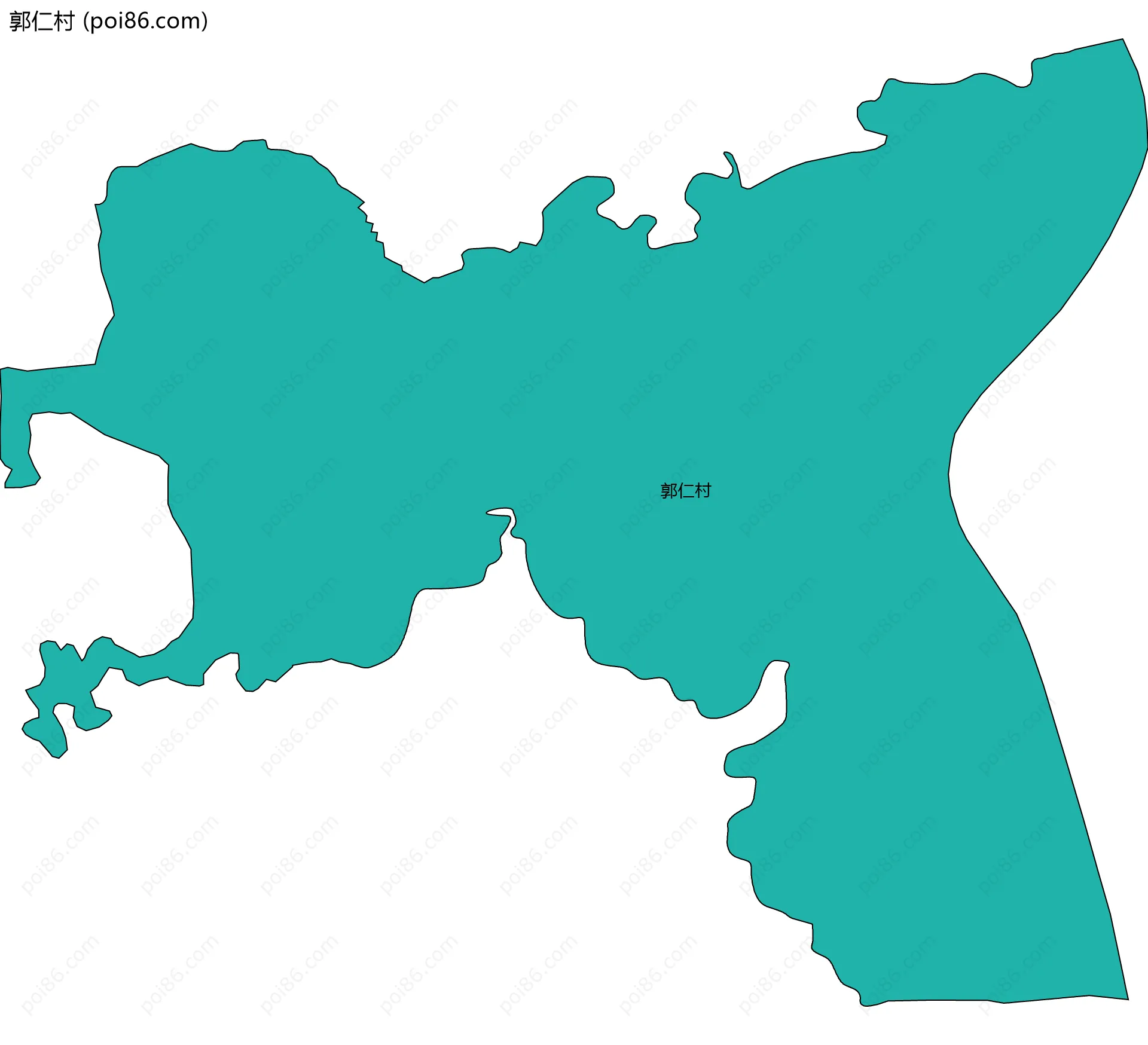 郭仁村边界地图
