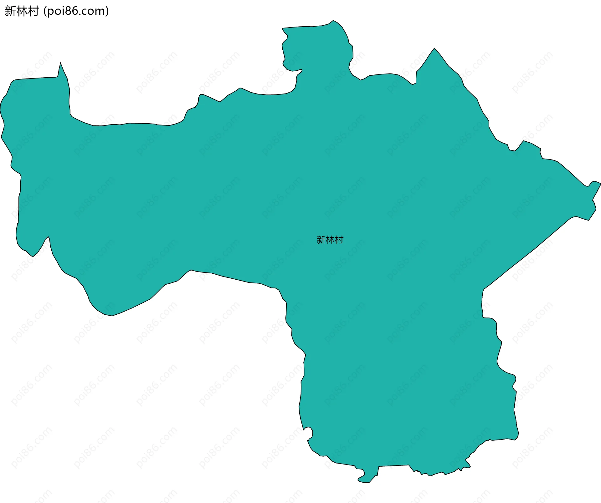 新林村边界地图