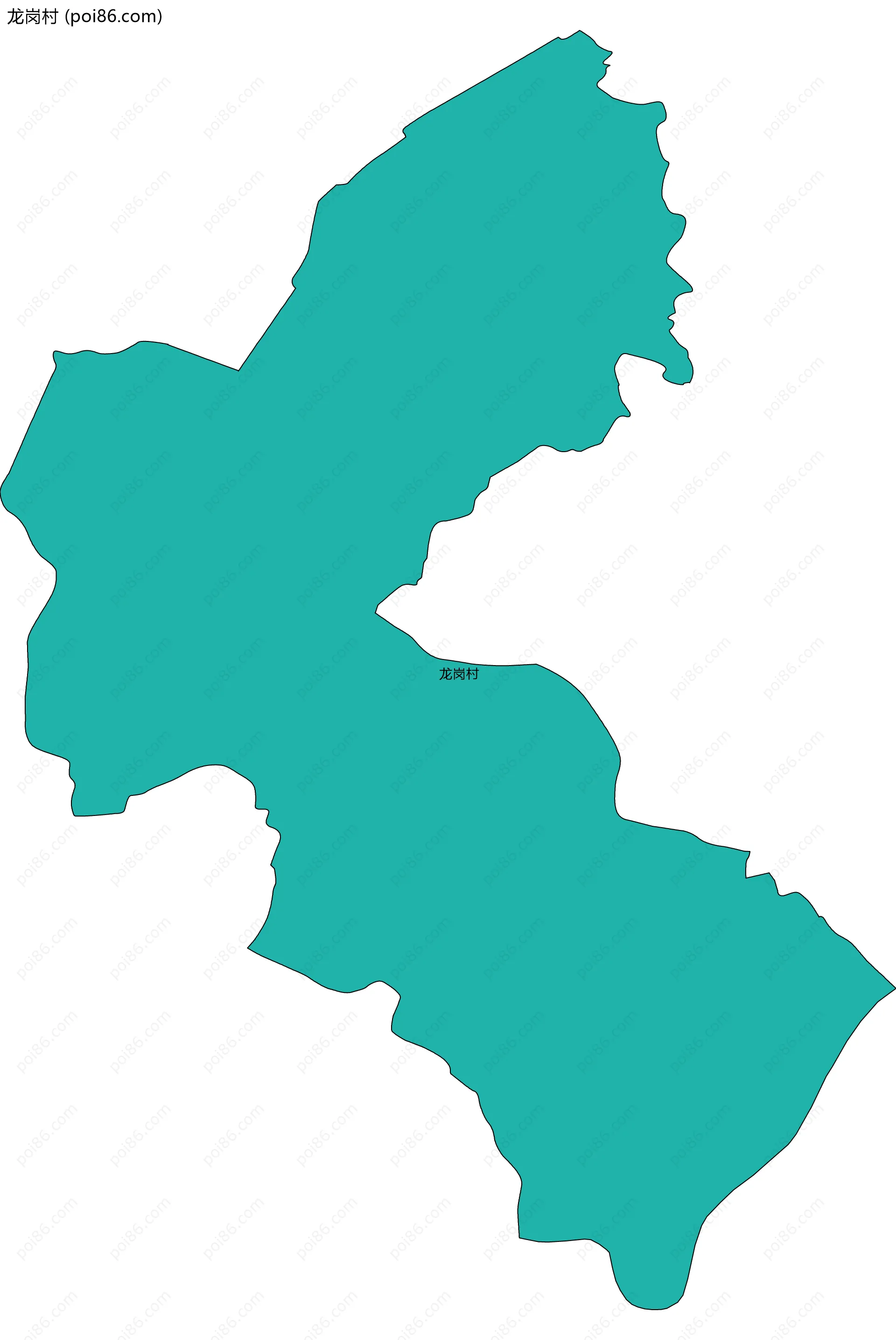 龙岗村边界地图