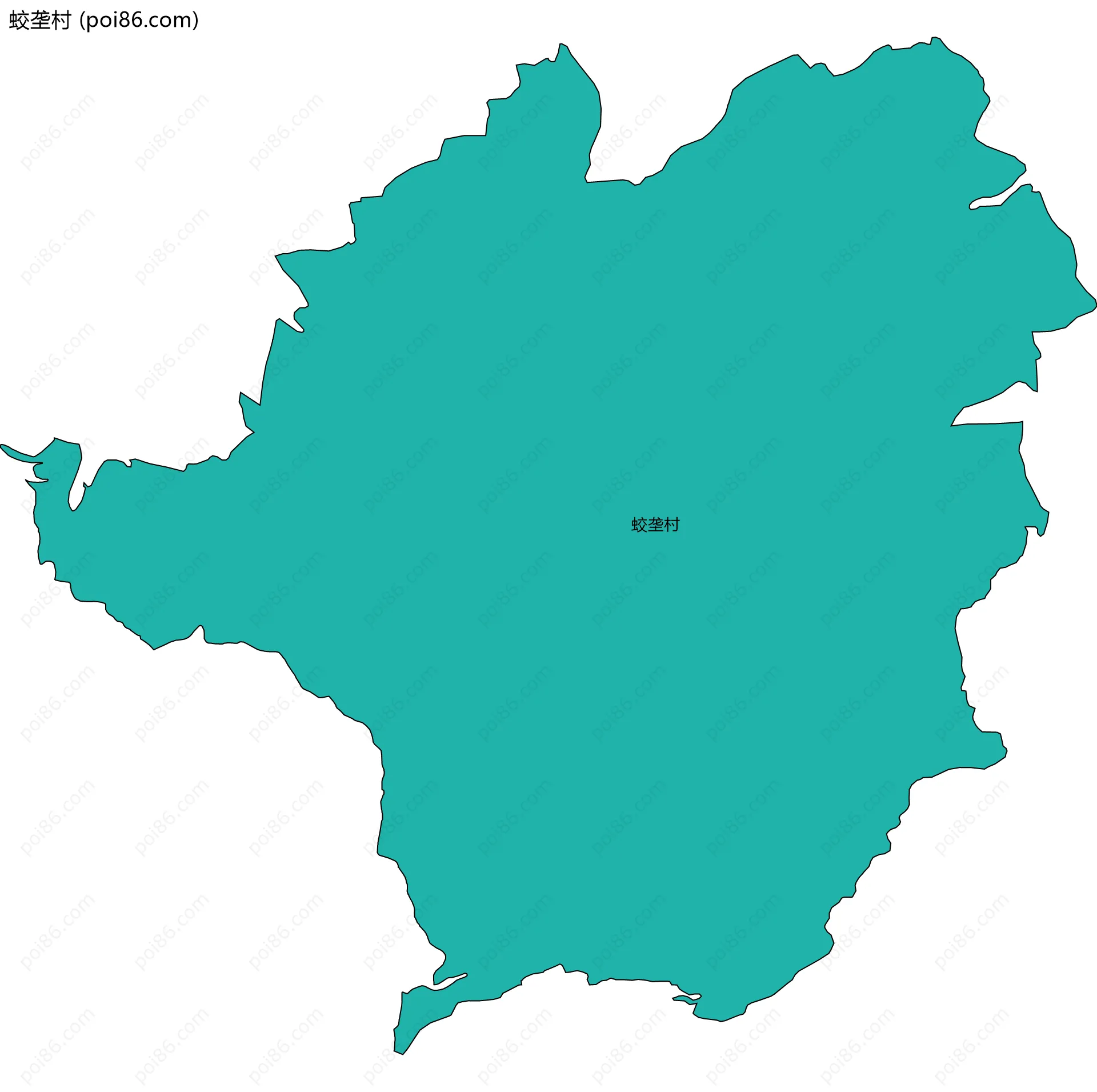 蛟垄村边界地图