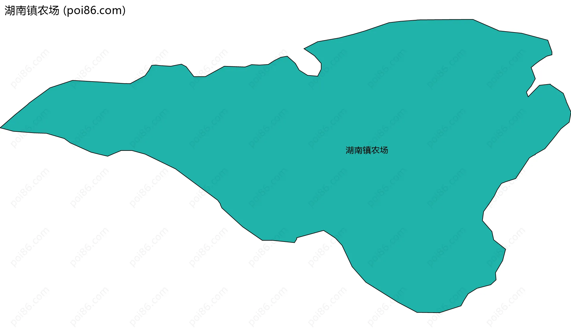 湖南镇农场边界地图