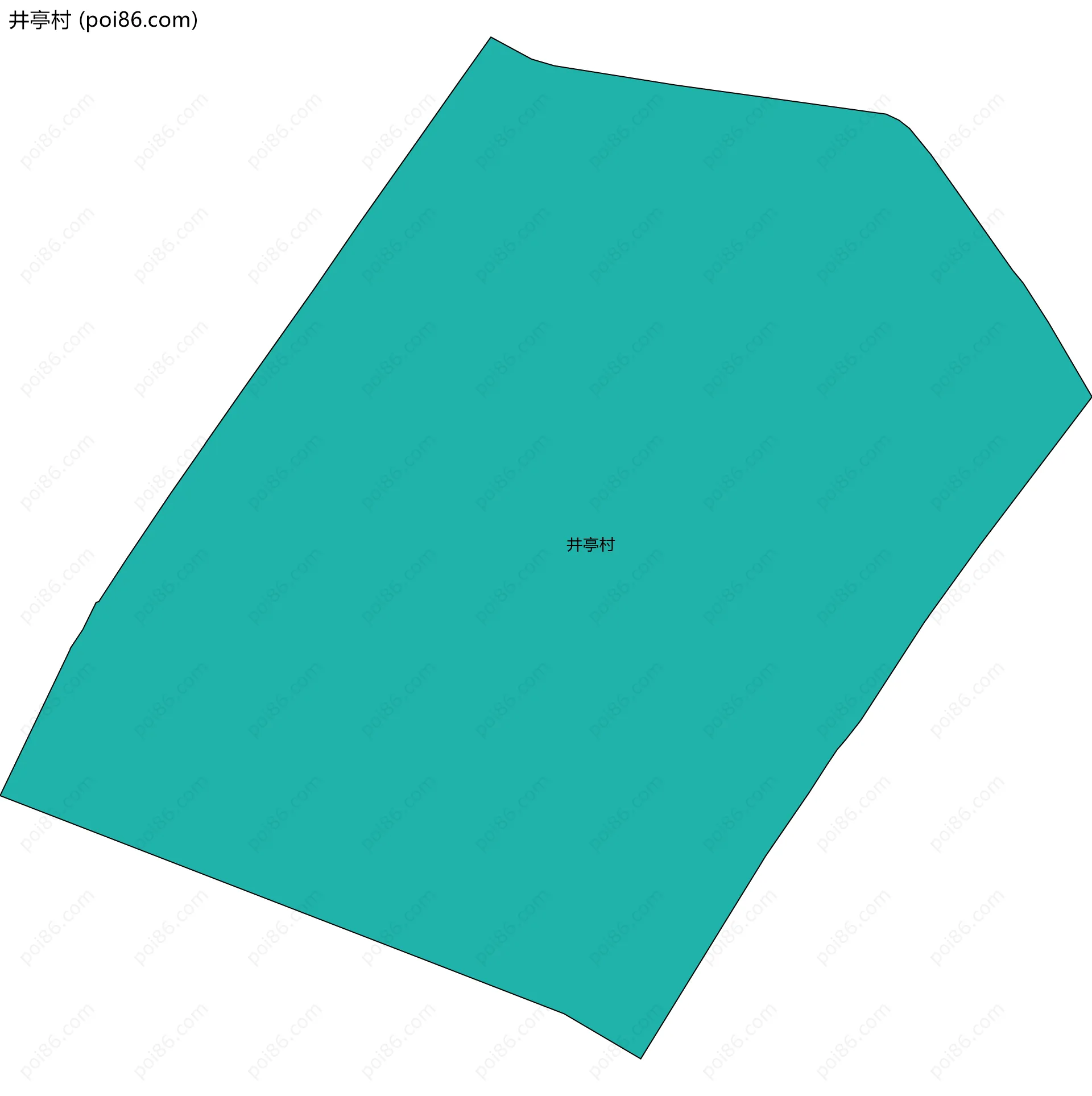 井亭村边界地图