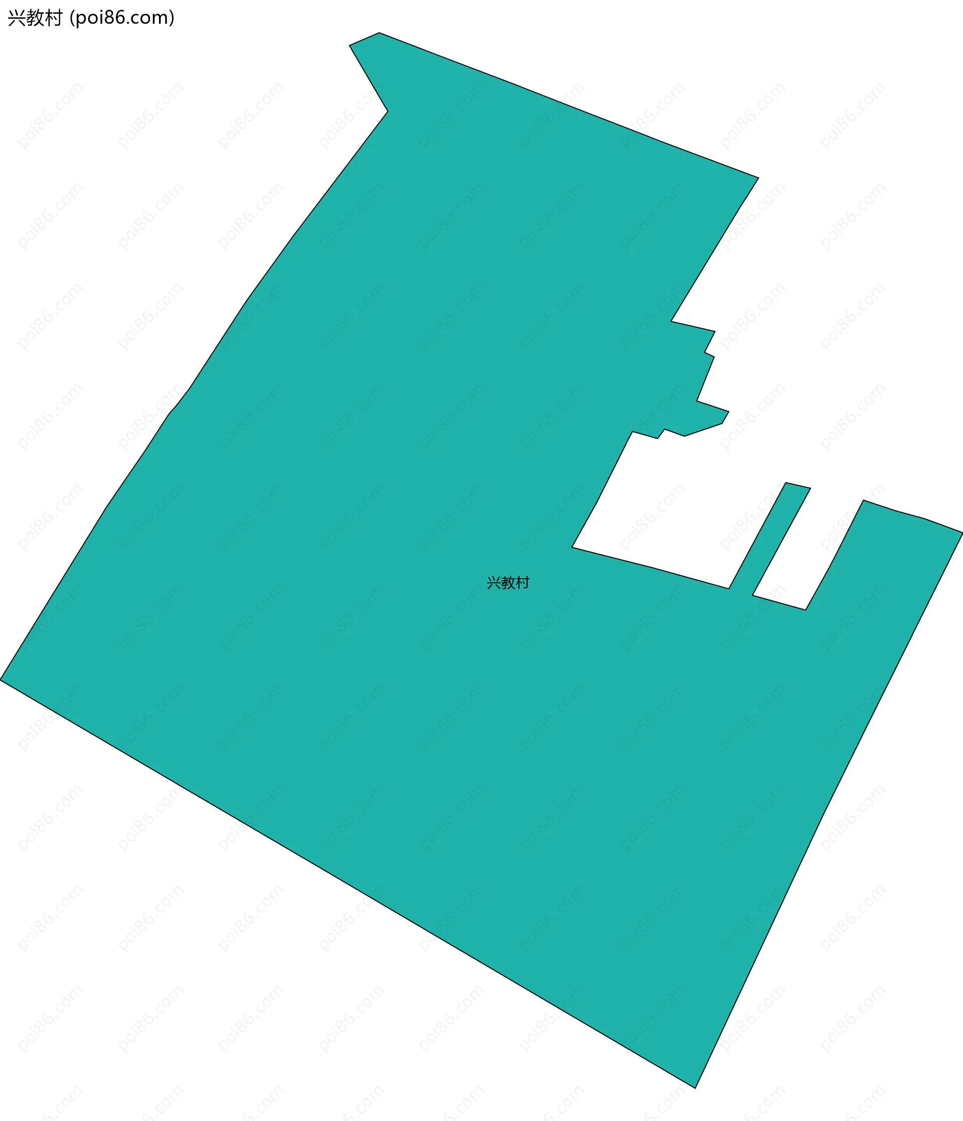 兴教村边界地图