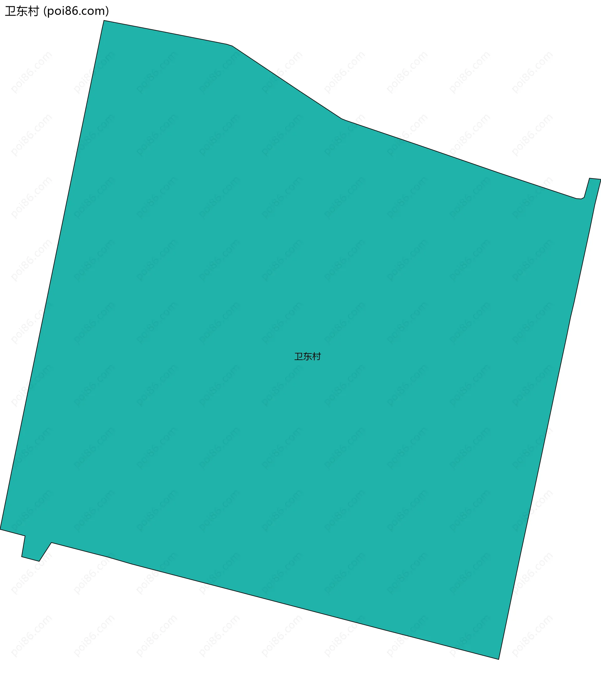 卫东村边界地图