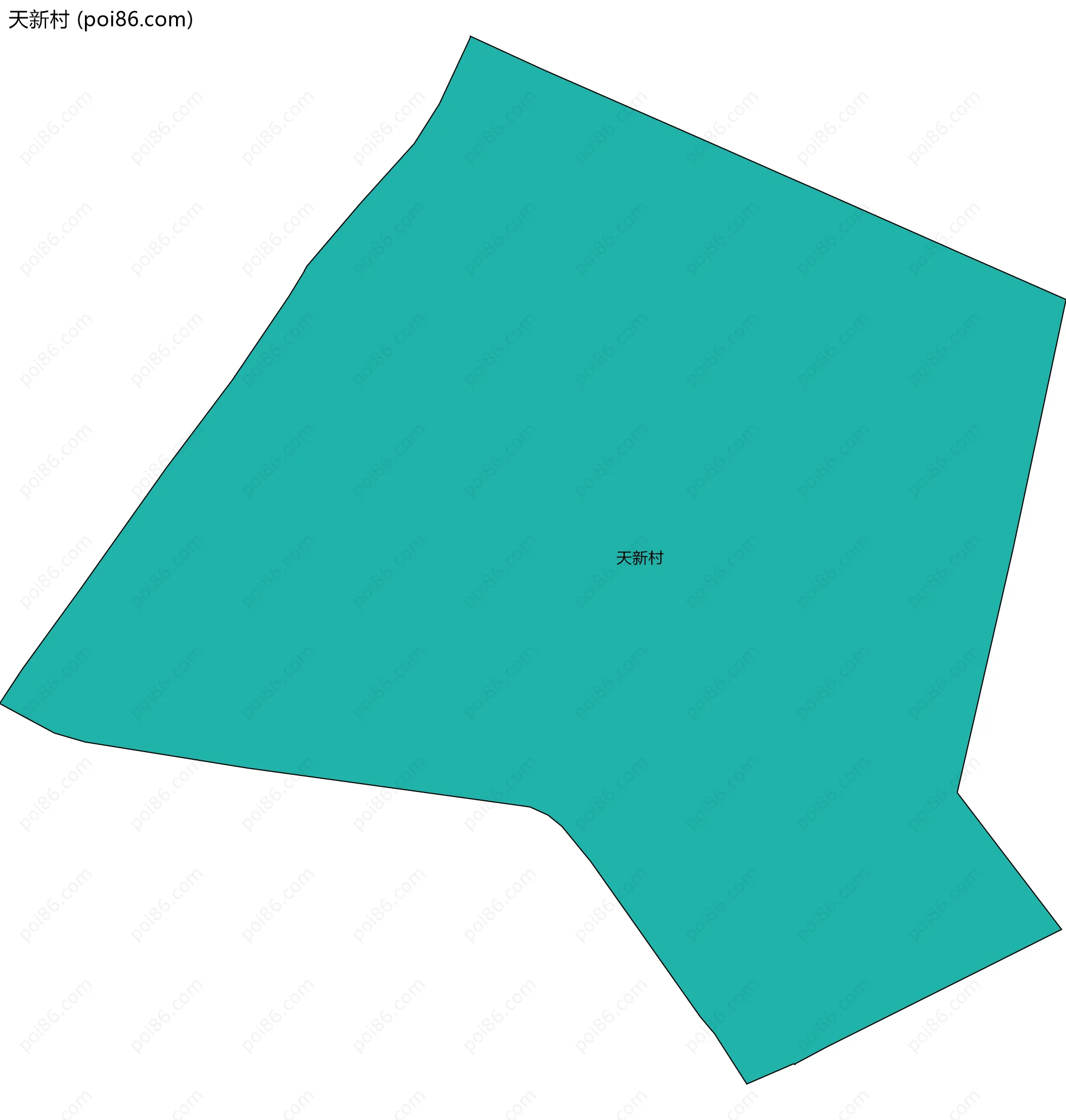 天新村边界地图