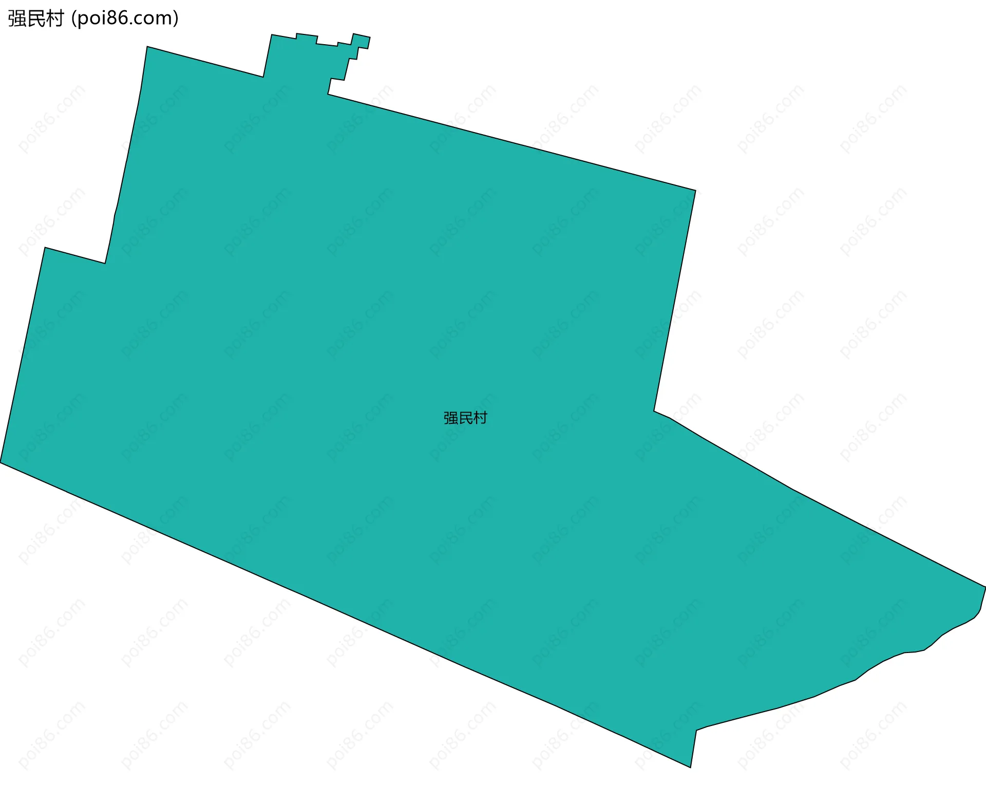 强民村边界地图