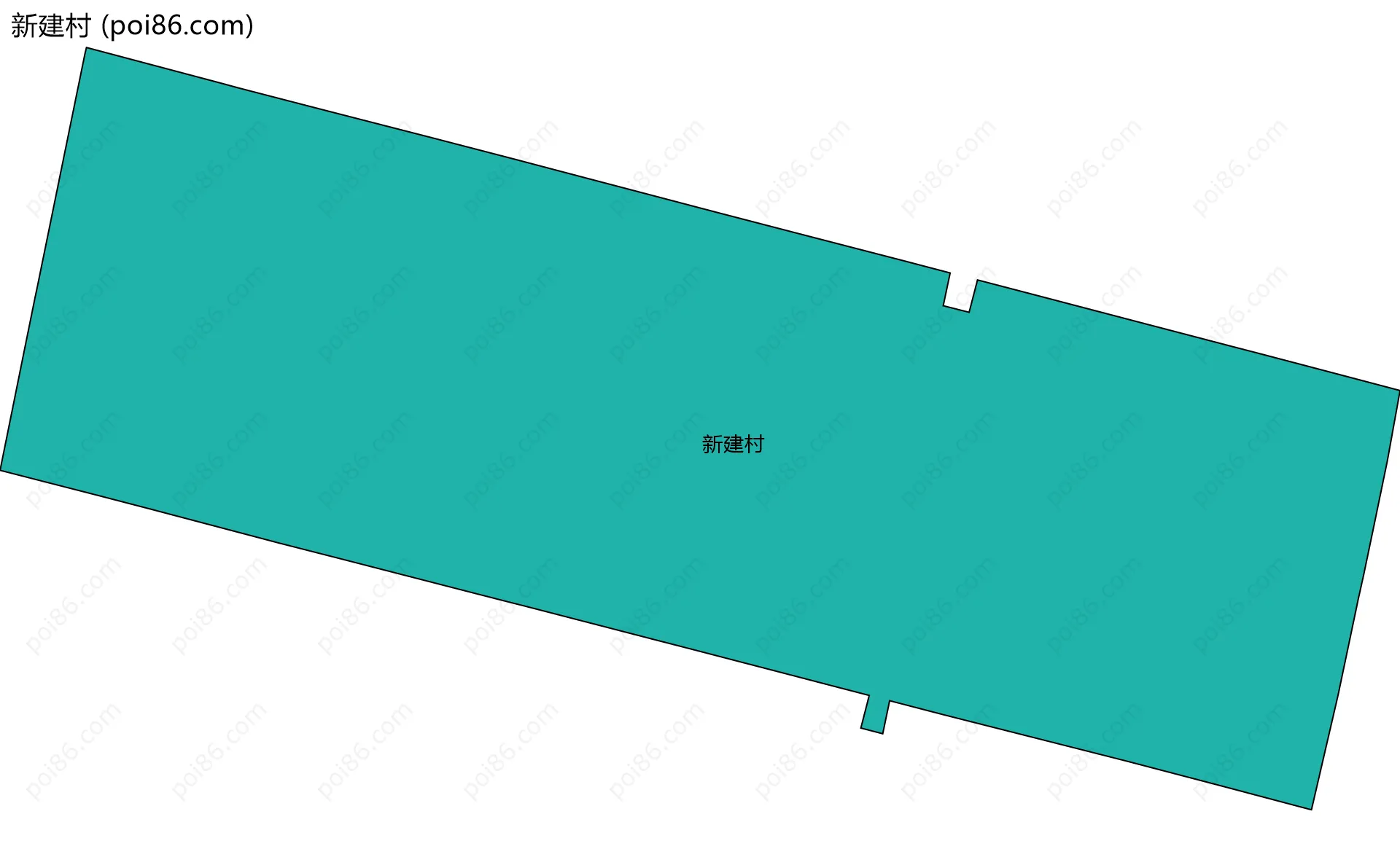 新建村边界地图
