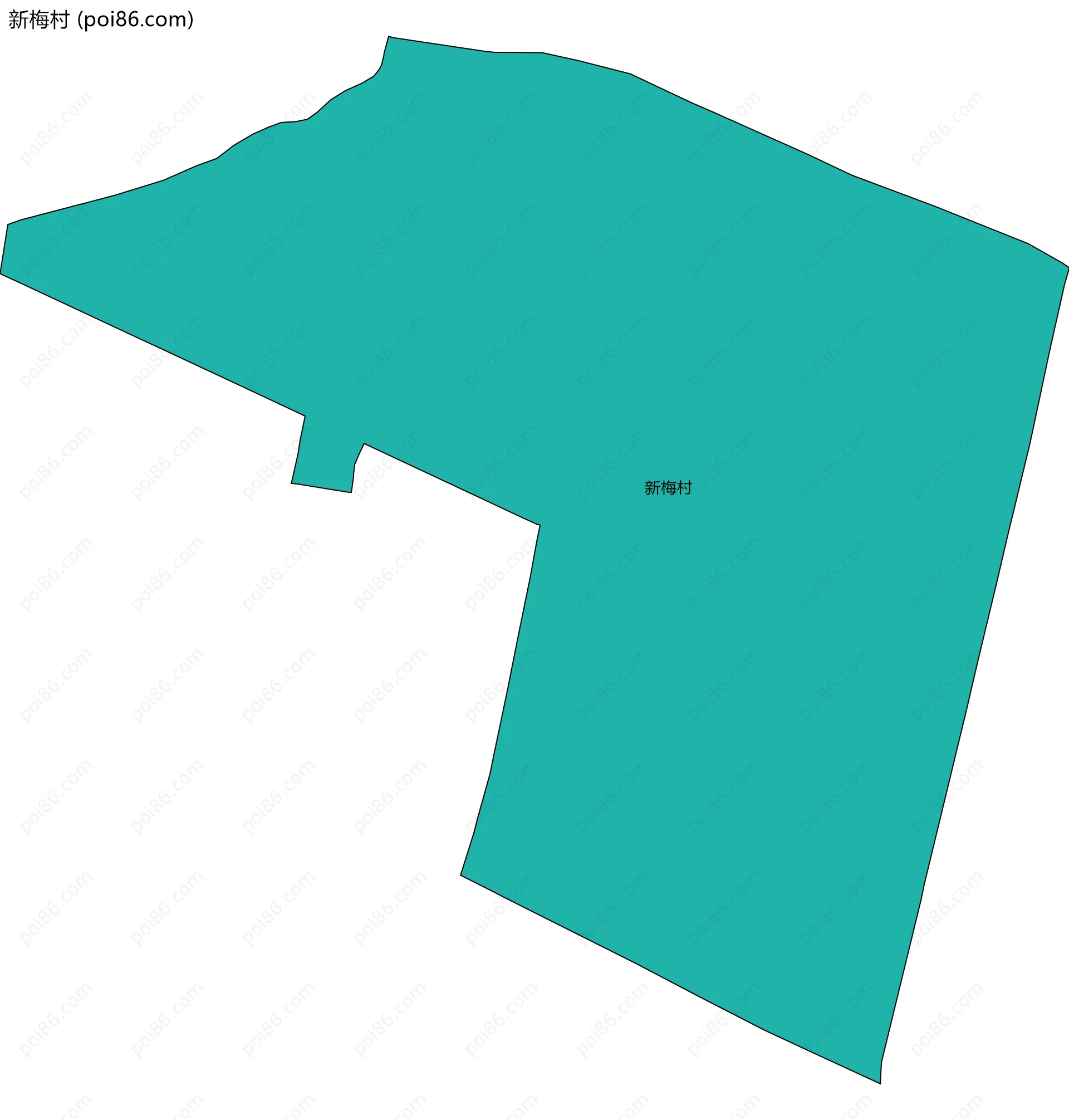 新梅村边界地图