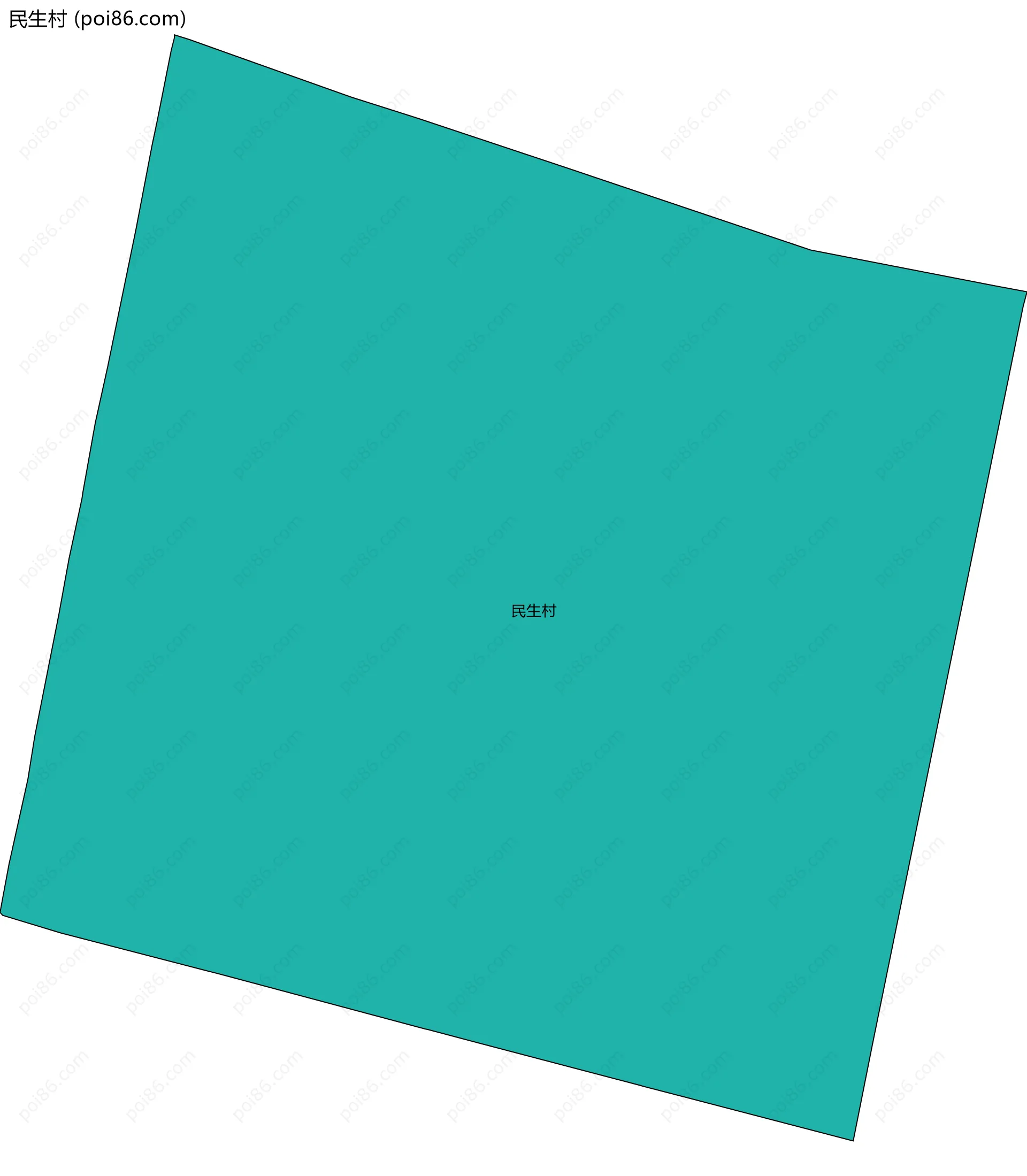 民生村边界地图