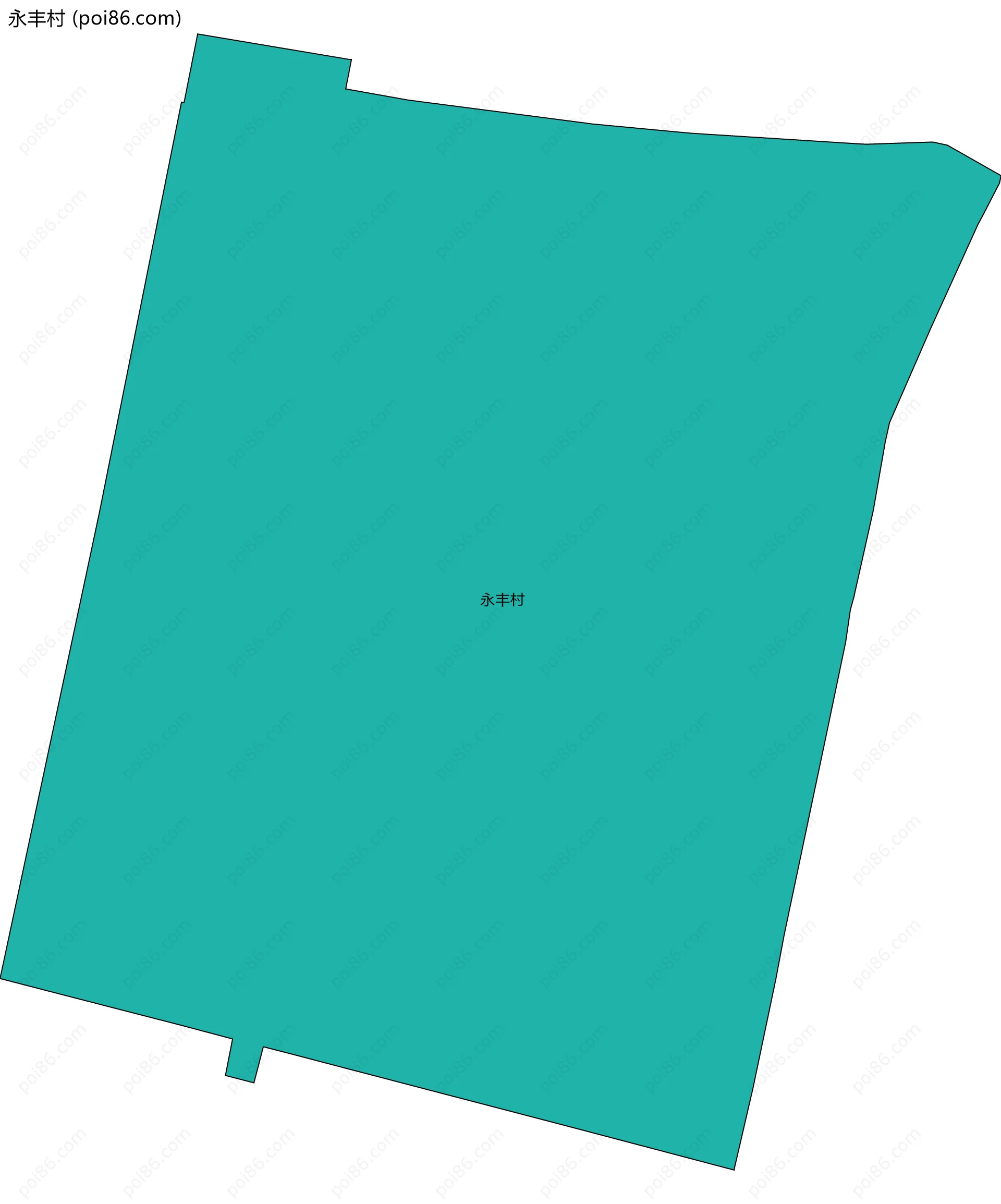 永丰村边界地图