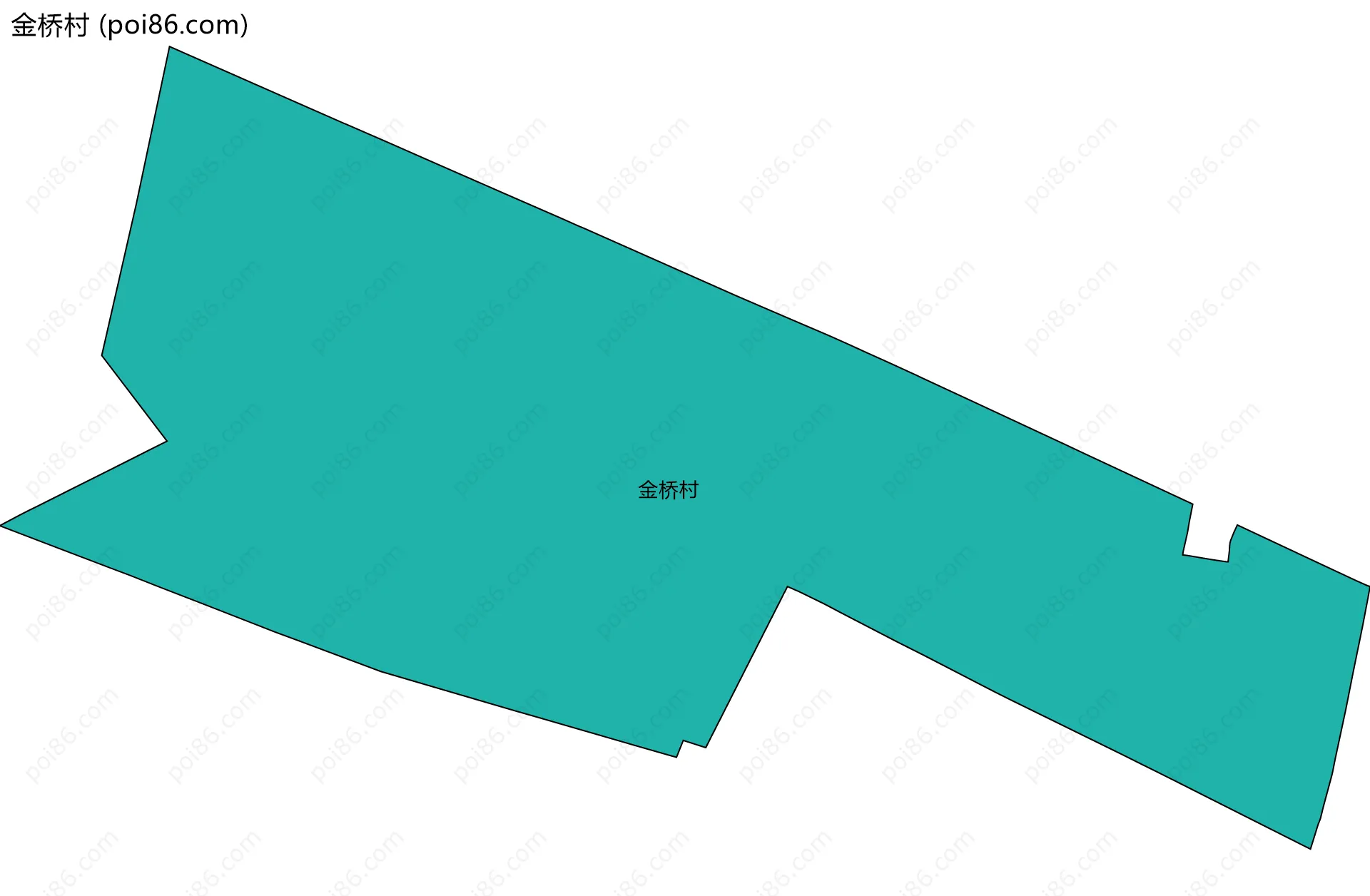 金桥村边界地图