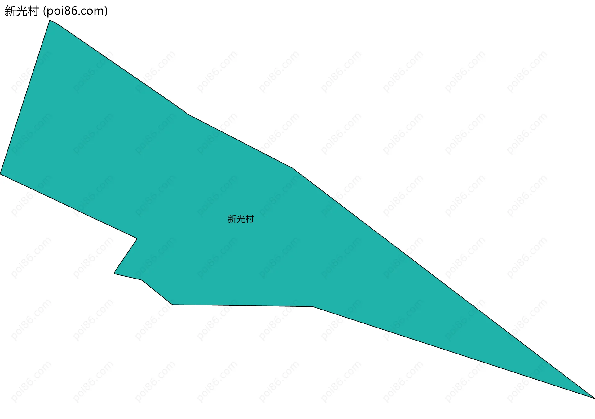 新光村边界地图
