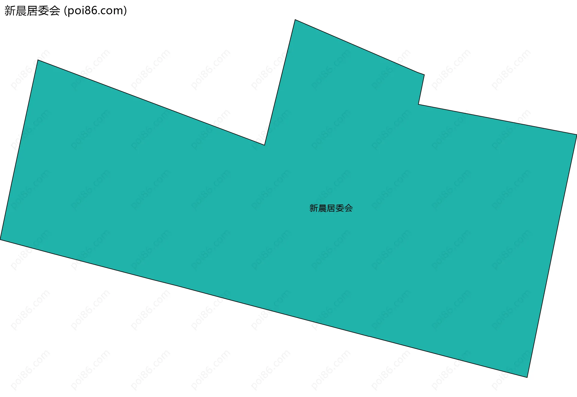 新晨居委会边界地图
