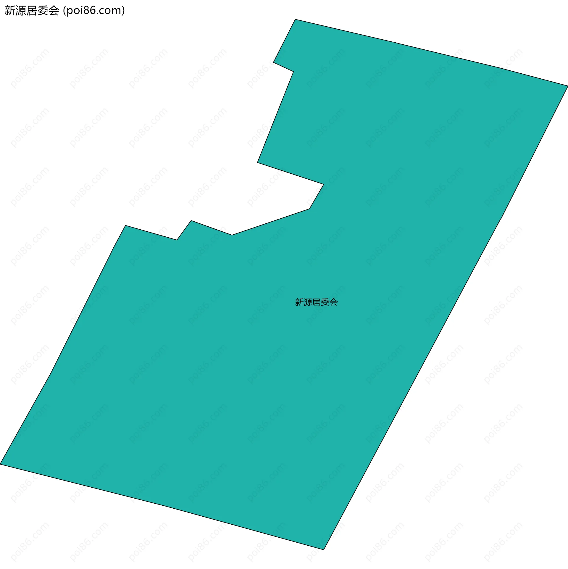 新源居委会边界地图