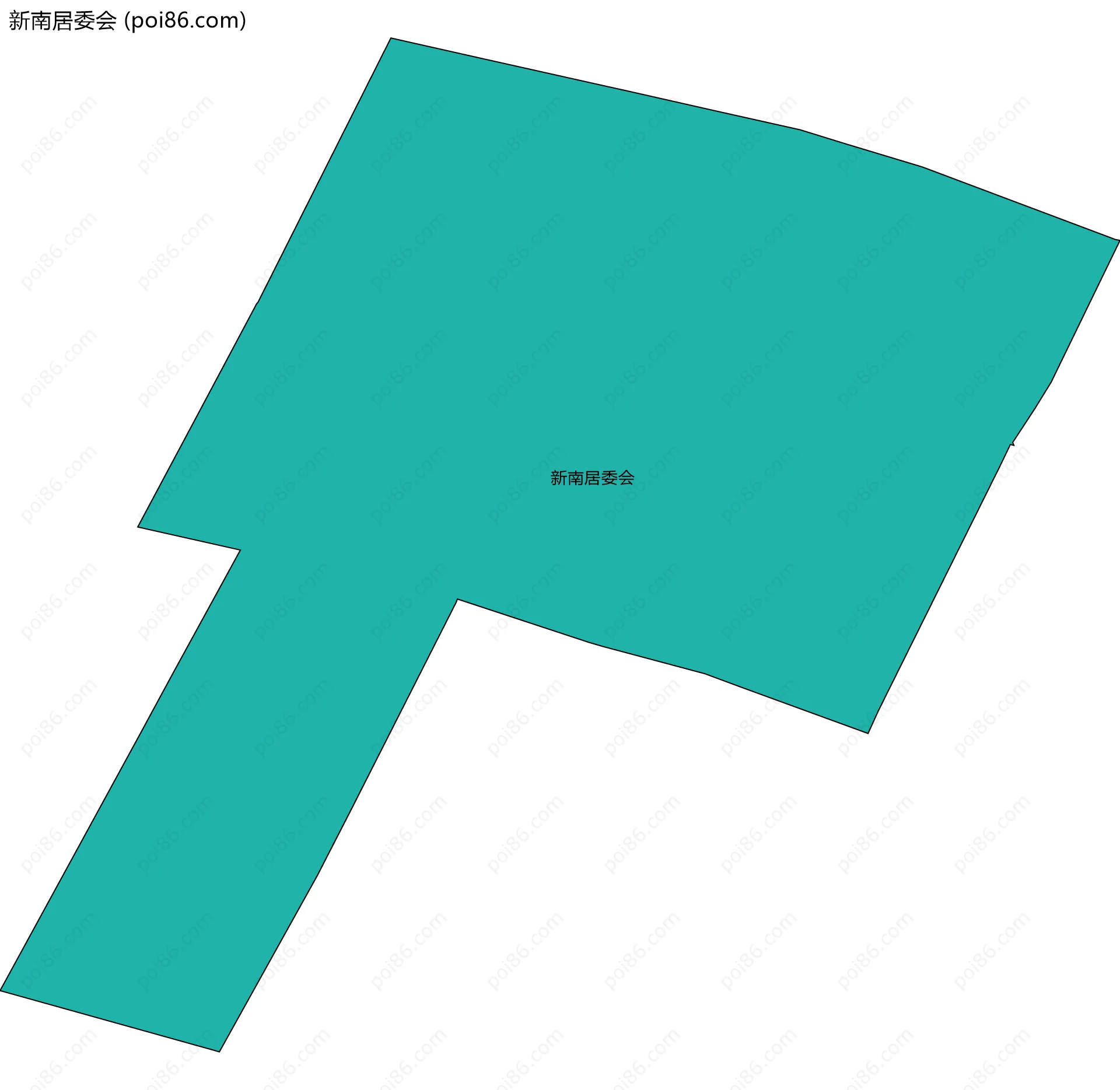 新南居委会边界地图