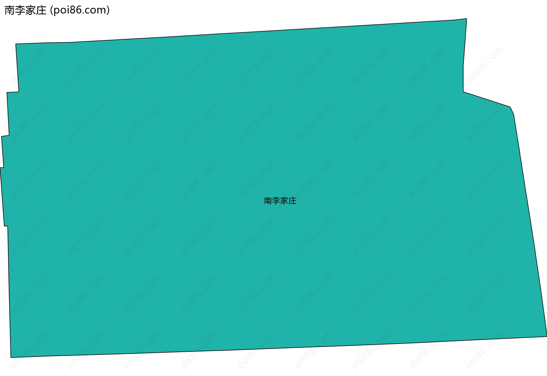 南李家庄边界地图