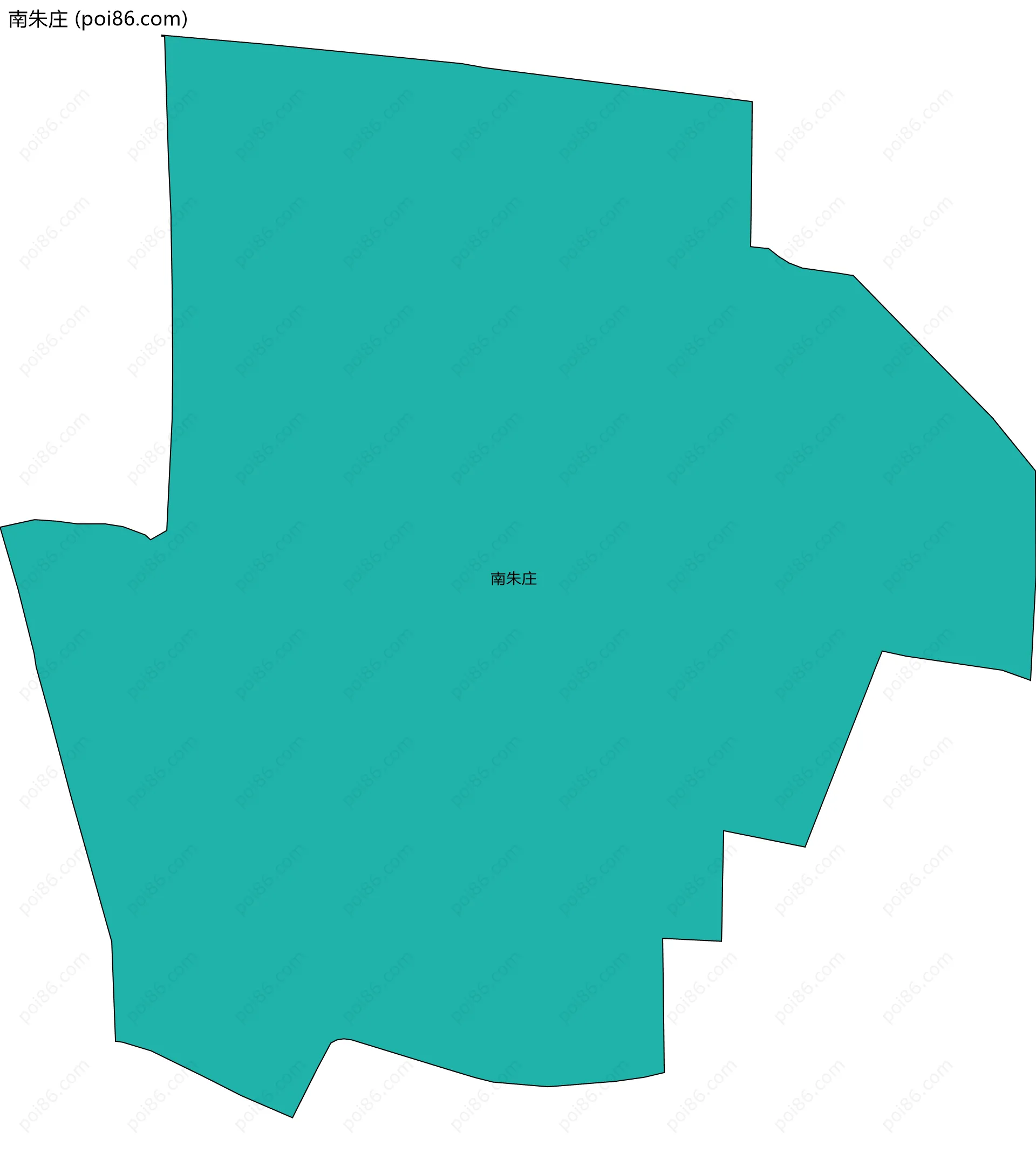 南朱庄边界地图