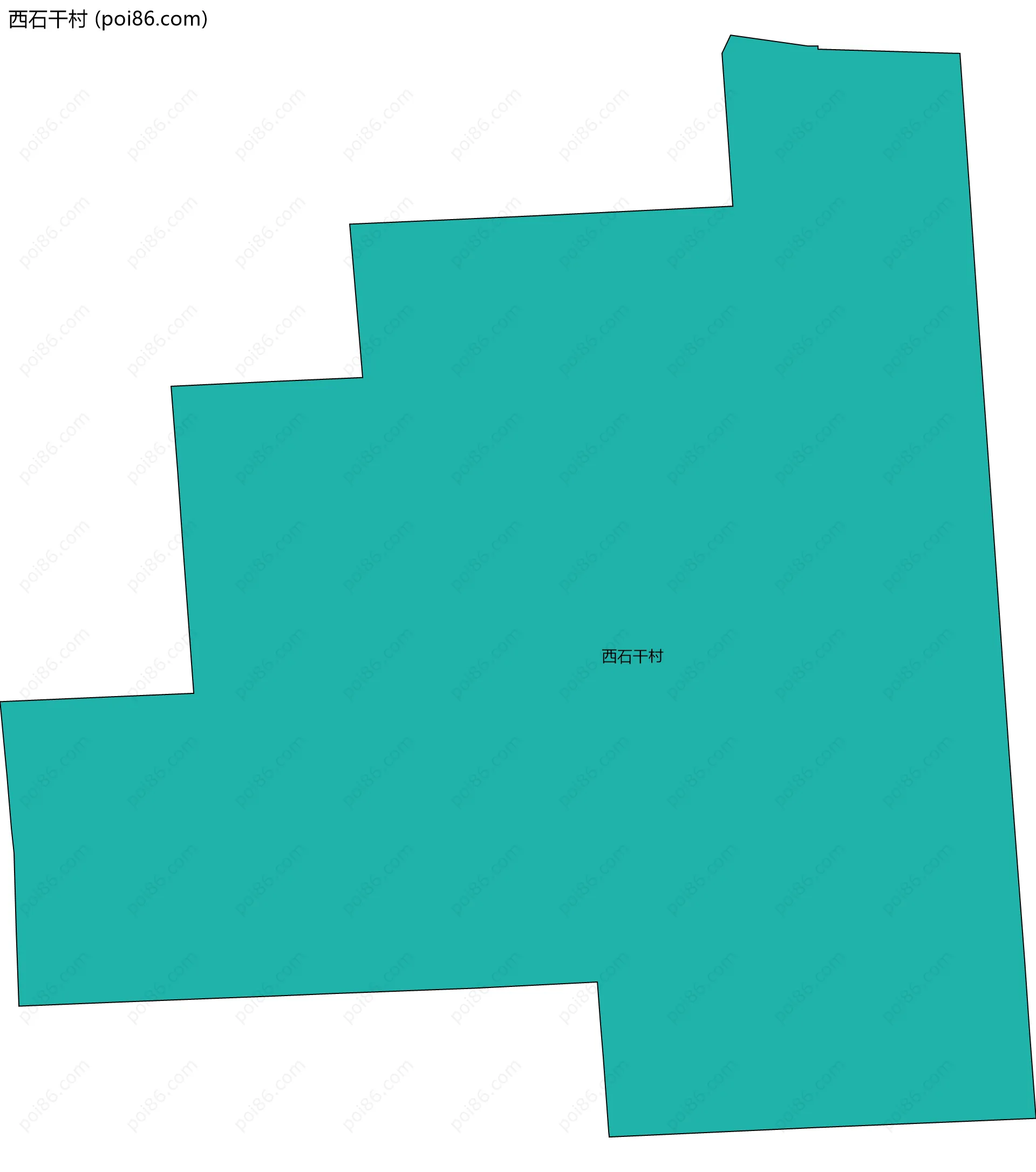 西石干村边界地图