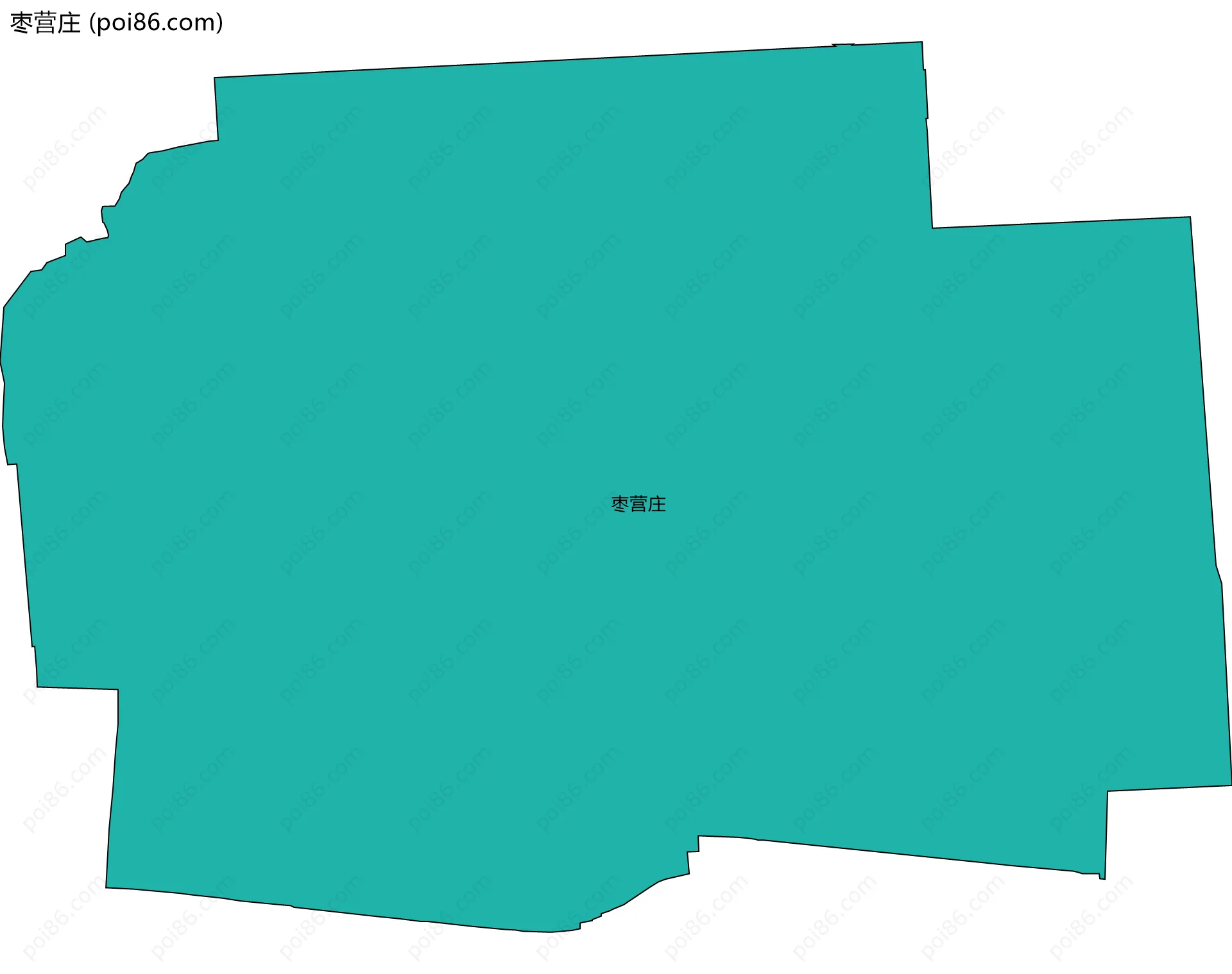 枣营庄边界地图