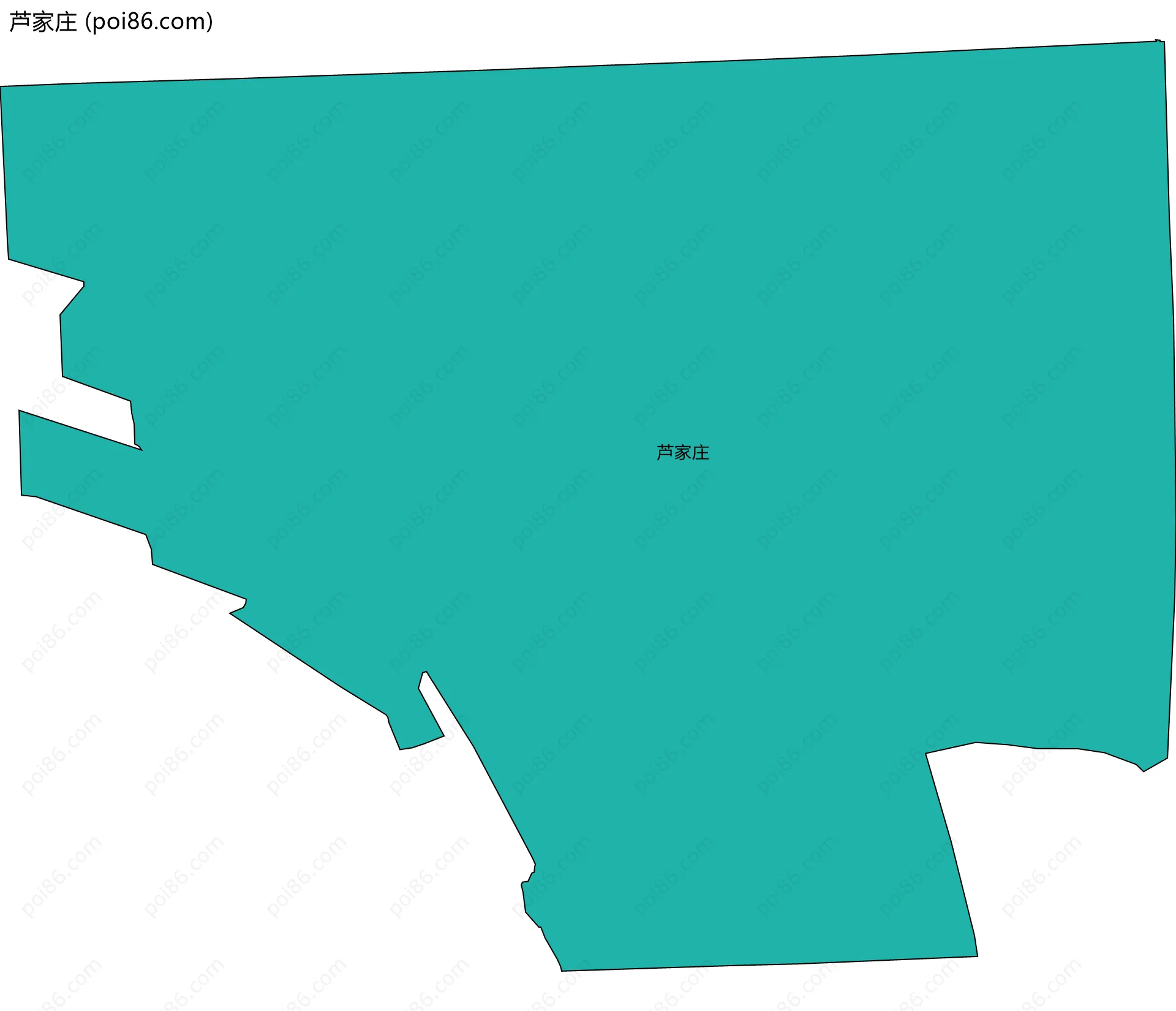 芦家庄边界地图
